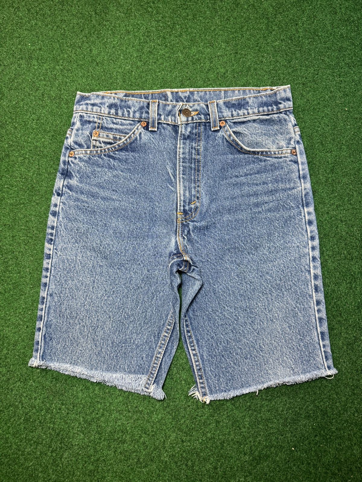 Levi's Vintage Clothing Vintage 90s Levi’s 517 Cutoff Jorts Grunge 9” Denim Shorts Size US 30 / EU 46 - 3 Thumbnail