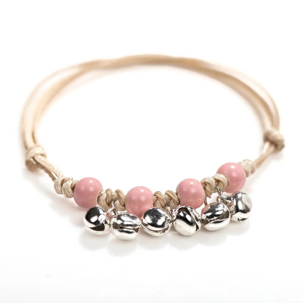 Handmade Small Bell Retro Ceramic Bracelet Handmade Jewelry Gift Size ONE SIZE - 1 Preview