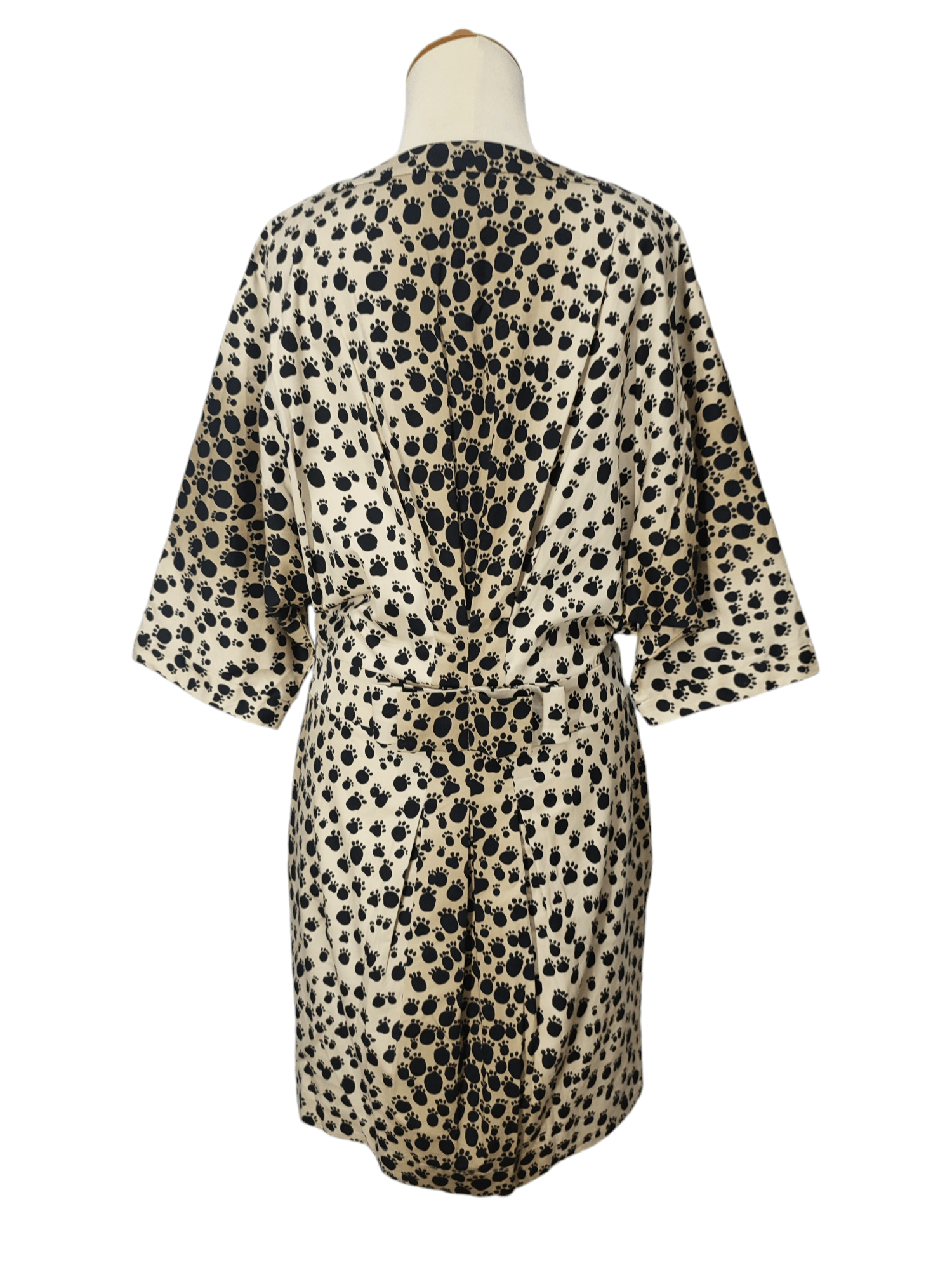 Moschino 2000s Love Moschino- Graphic Paw Print Relaxed Kimono Sleeve Size M / US 6-8 / IT 42-44 - 3 Thumbnail