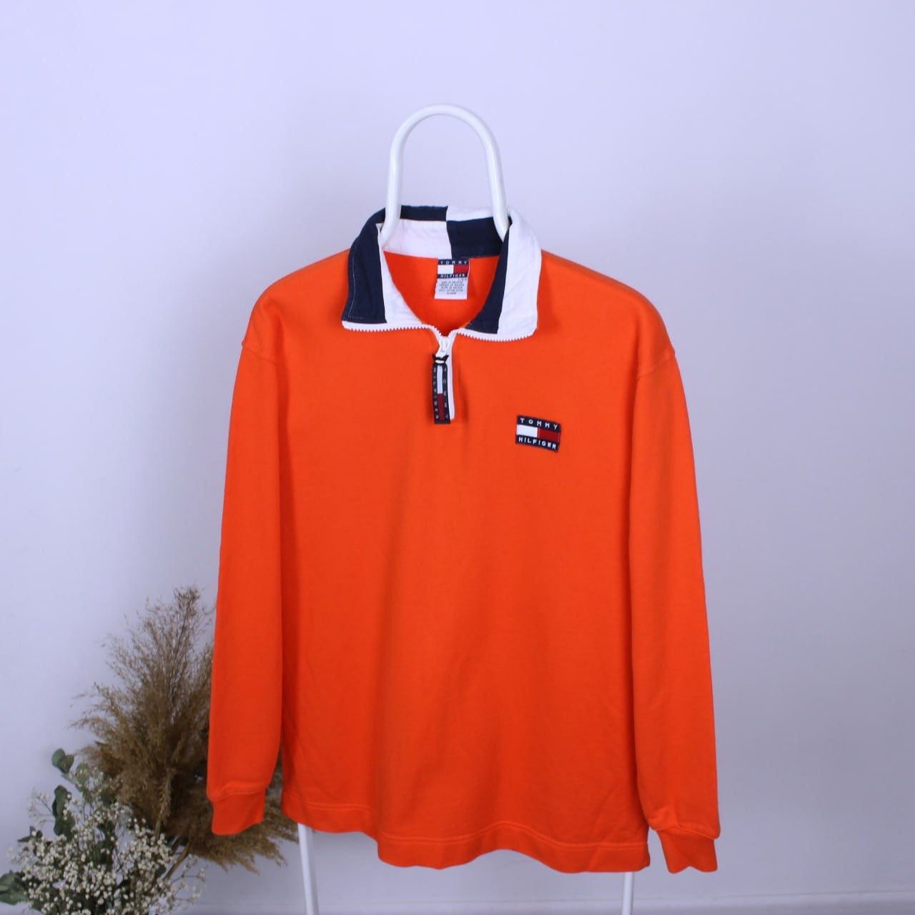 Tommy Hilfiger Vintage Tommy Hilfiger Sweatshirt 1/4 Zip Size US L / EU 52-54 / 3 - 2 Thumbnail