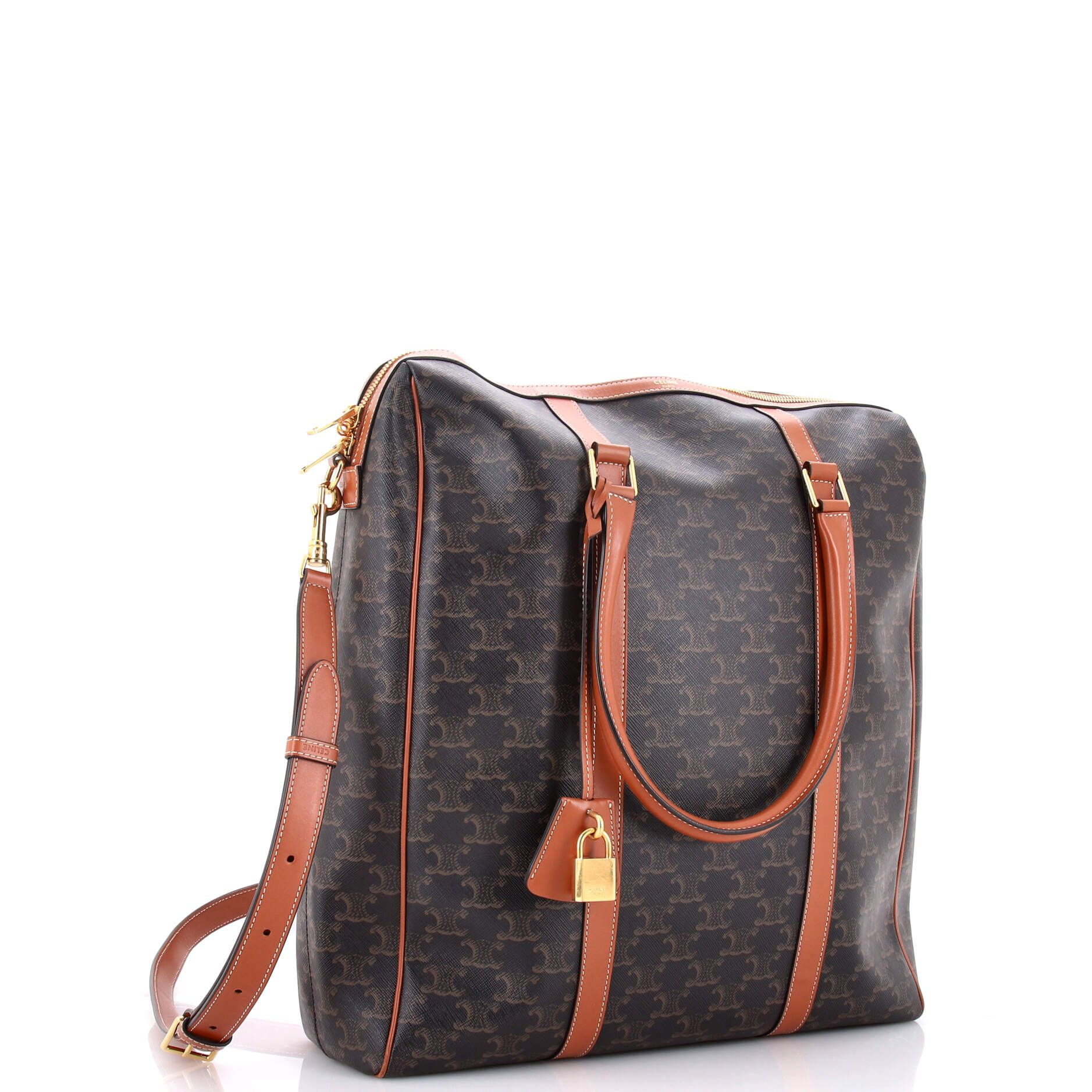 Celine Boston Bag Triomphe Coated Canvas Vertical Size ONE SIZE - 1 Thumbnail