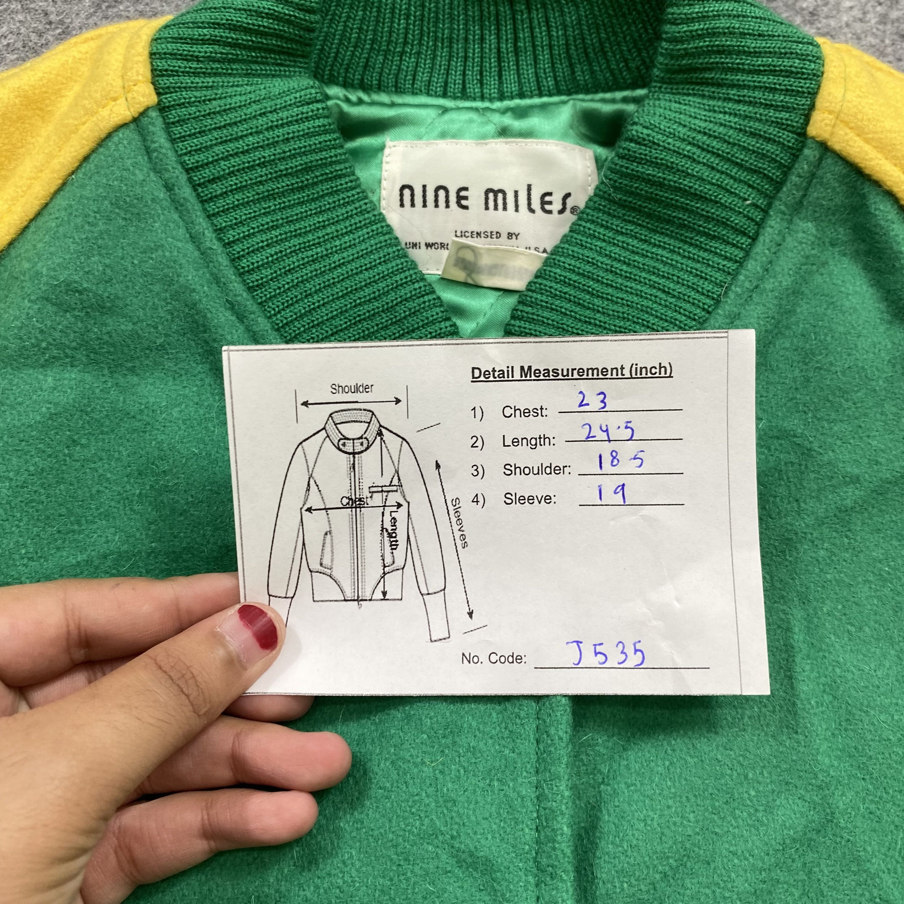 Japanese Brand VINTAGE 90s NINE MILES "FRISCO 9" Varsity Jacket-535 Size US M / EU 48-50 / 2 - 13 Thumbnail
