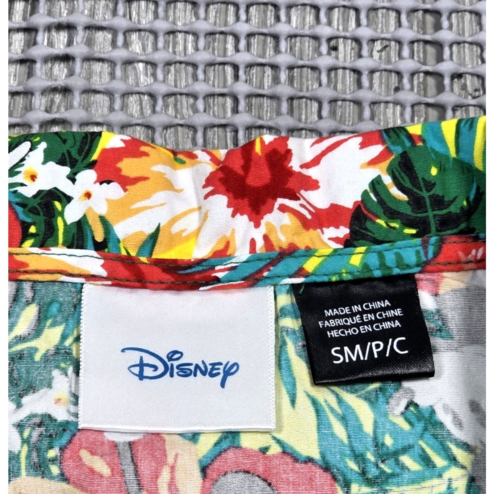 Disney Mickey Disney Mens Hawaiian Shirt S Floral Multicolor Tropical Camp Safari Size US S / EU 44-46 / 1 - 7 Thumbnail