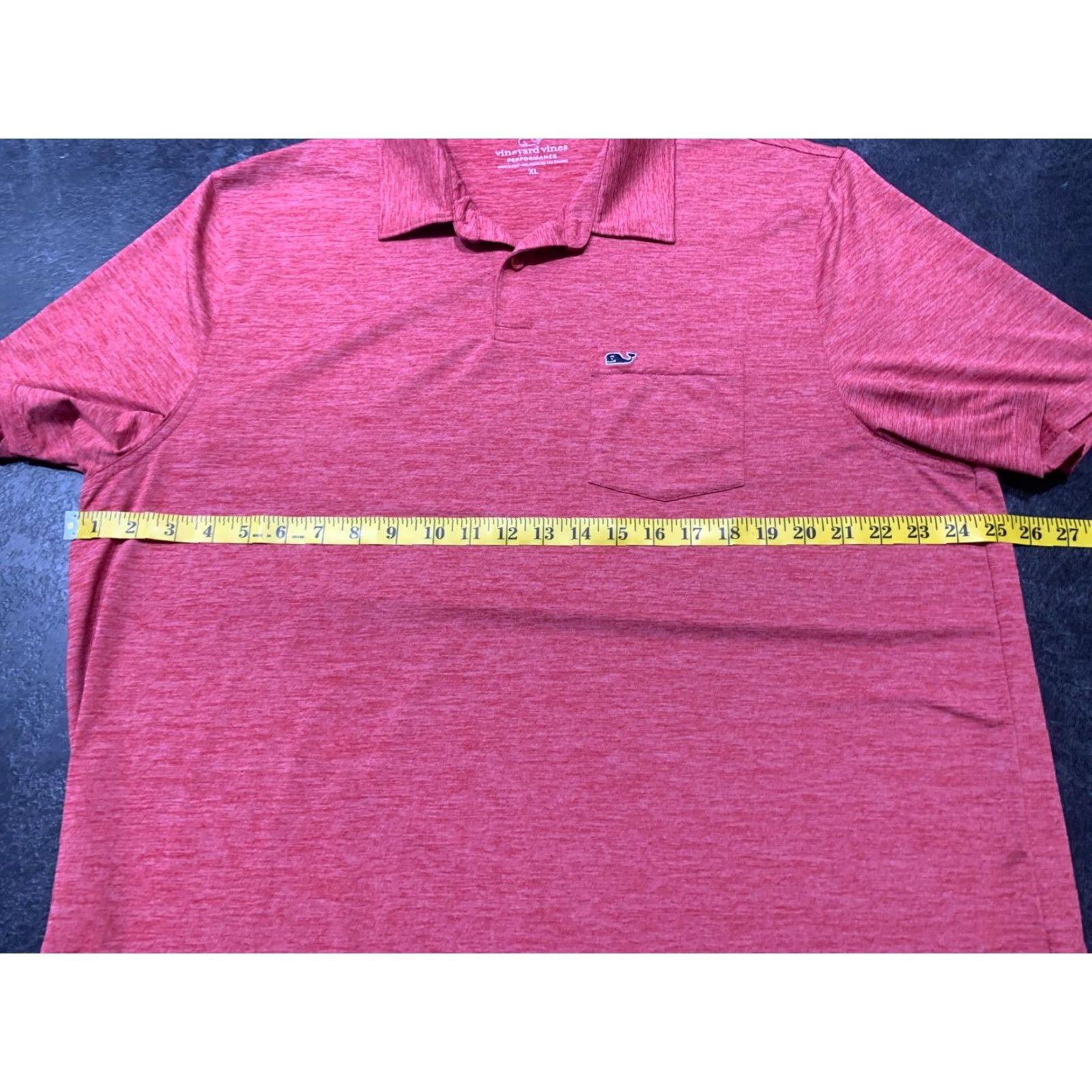 Vineyard Vines Vineyard Vines Performance Golf Polo Shirt Men XL Short Sleeve Red Breathable Quick Dry Activewear Size US XL / EU 56 / 4 - 3 Thumbnail