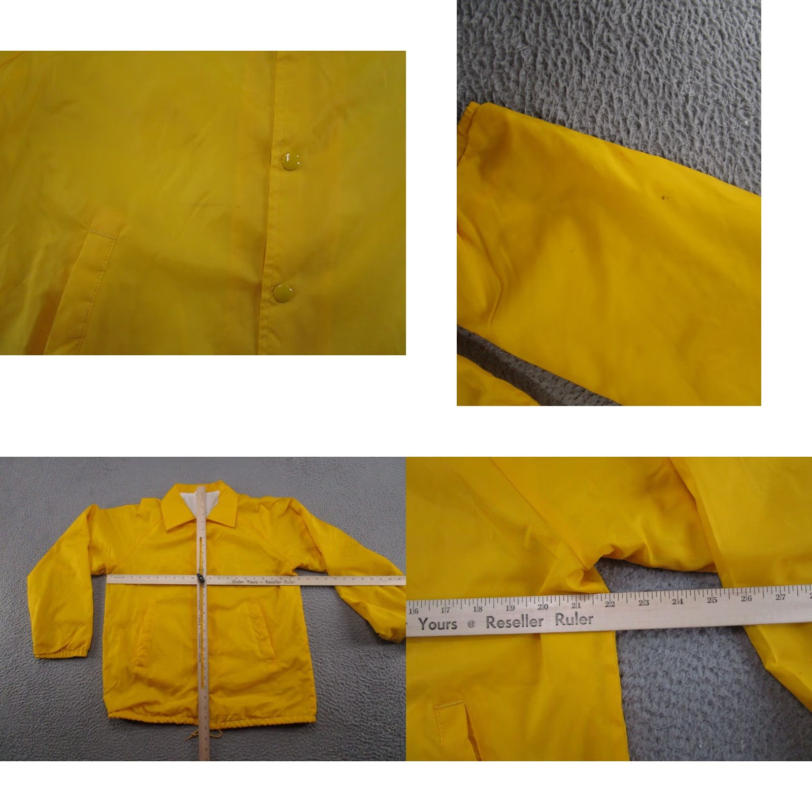 Vintage VINTAGE Fiesta Village Mission Texas Snap Up Collared Jacket M Yellow 80s Bomber Jacket Mens Christmas? Size US M / EU 48-50 / 2 - 8 Thumbnail