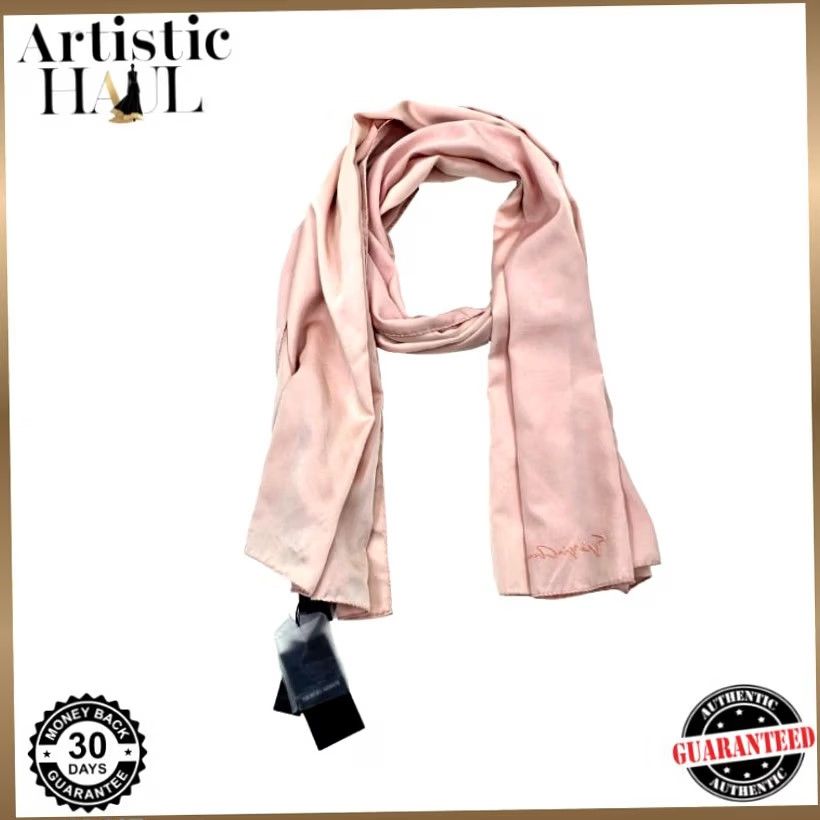 Giorgio Armani Giorgio Armani Light Pink Plain Signature Logo Scarf One Size Bnwt - Scarf - Pink - Silk - Logo - Women - Italy Size ONE SIZE - 2 Thumbnail