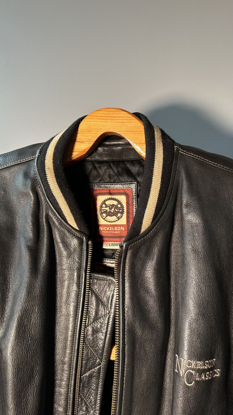 Vintage Nickelson Classic vintage leather jacket made in Asia Size US XL / EU 56 / 4 - 19 Thumbnail