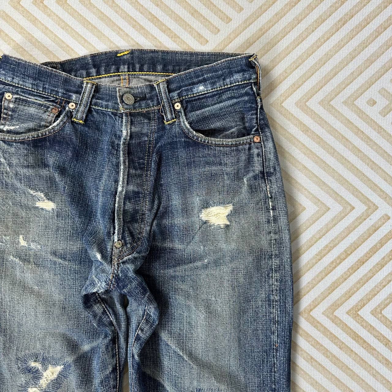 Evisu × Japanese Brand Distressed Carft & Co Yamani Jeans (waist 29-30) Evisu Style Size US 30 / EU 46 - 7 Thumbnail