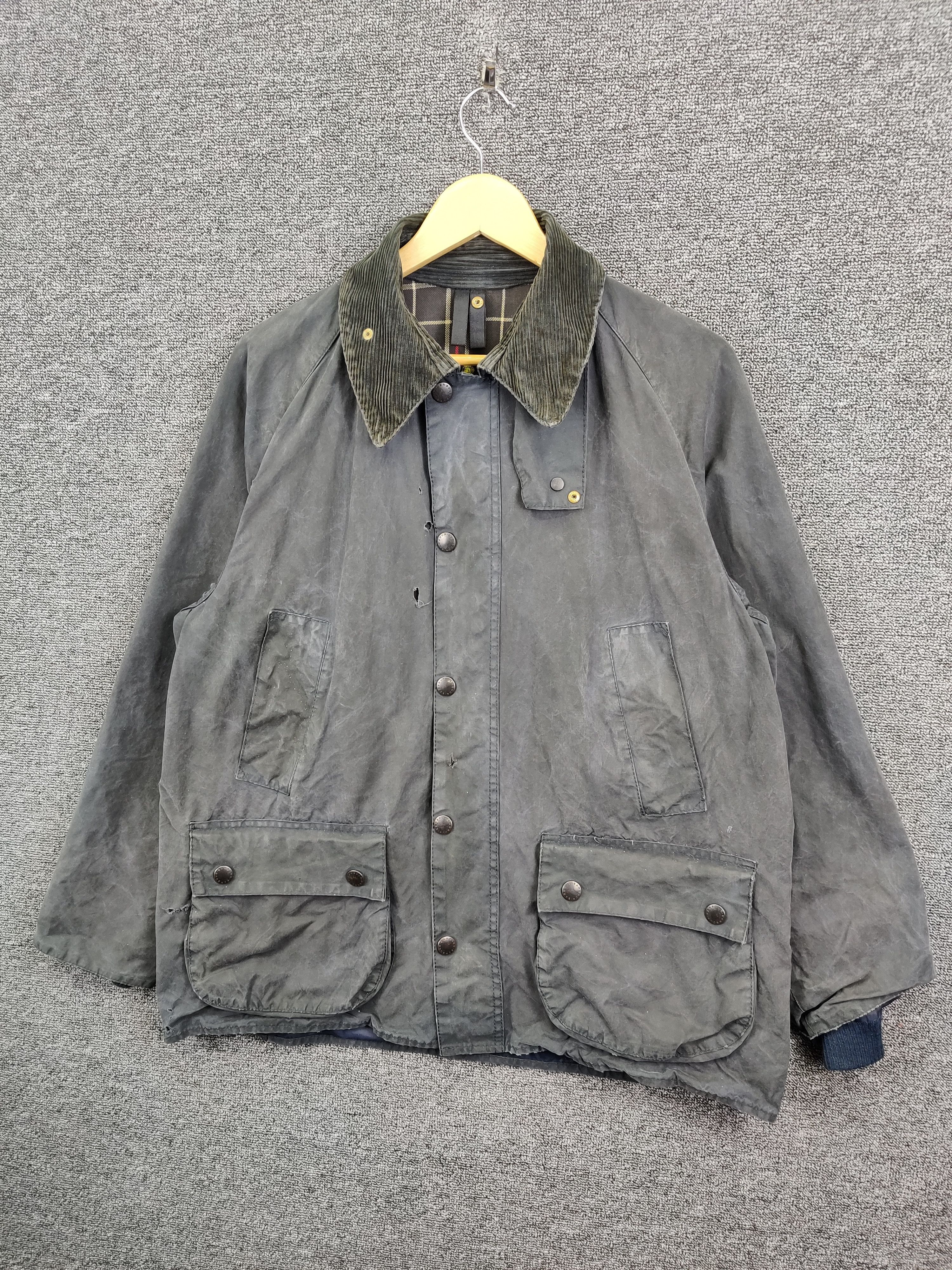 Barbour Vintage Thrashed Barbour Care Bedale Waxed Jacket Size US L / EU 52-54 / 3 - 2 Thumbnail