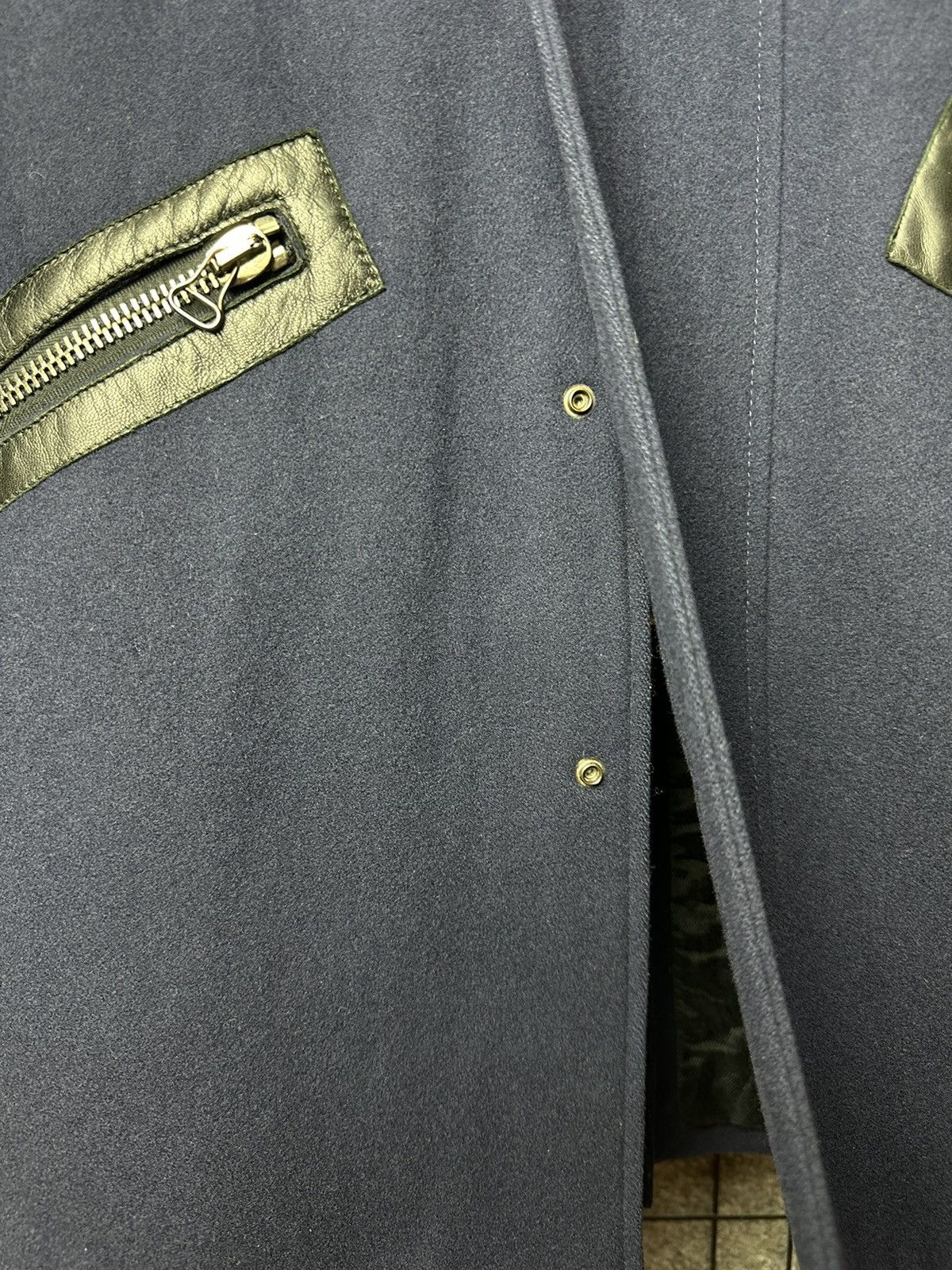Balmain Pierre Balmain Vintage Wool Blend Leather Zip Up Coat Size50 Size XL / US 12-14 / IT 48-50 - 5 Thumbnail