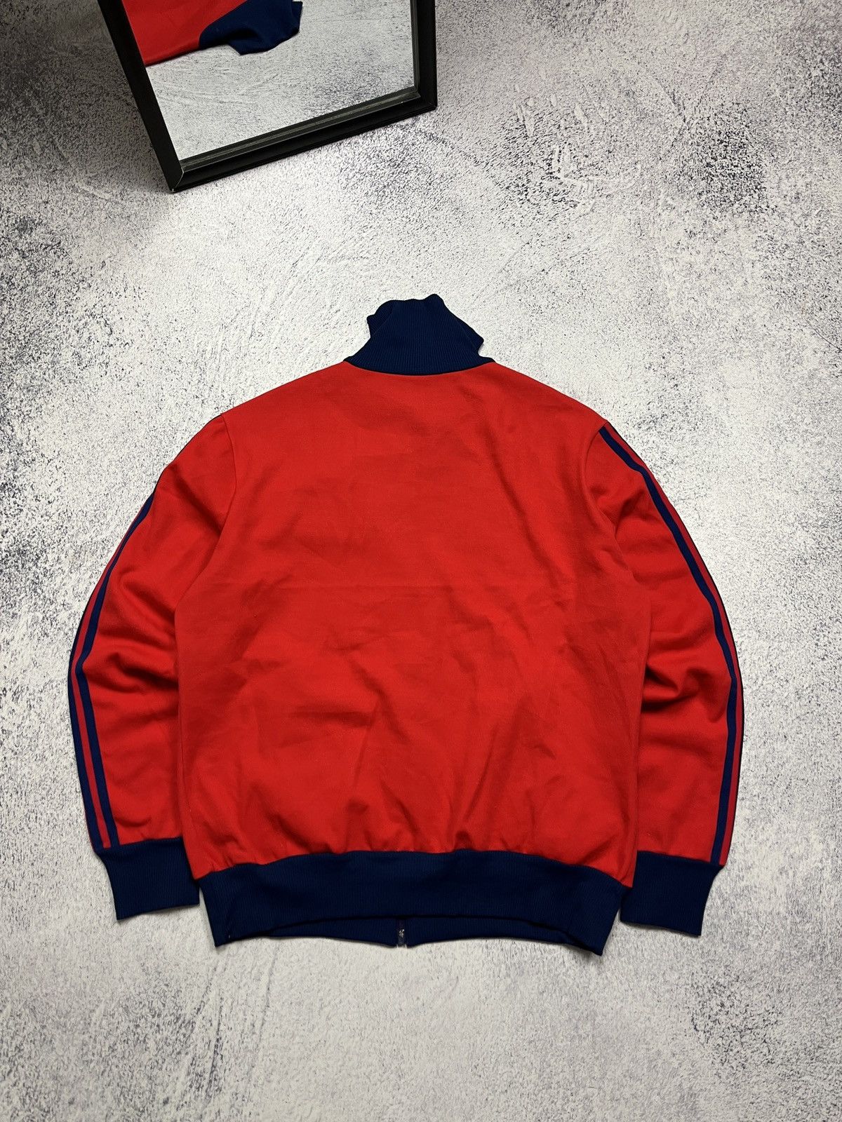 Adidas Vintage 90's Adidas Retro YUGOSLAVIA Red Zip Track Jacket Size US M / EU 48-50 / 2 - 17 Thumbnail
