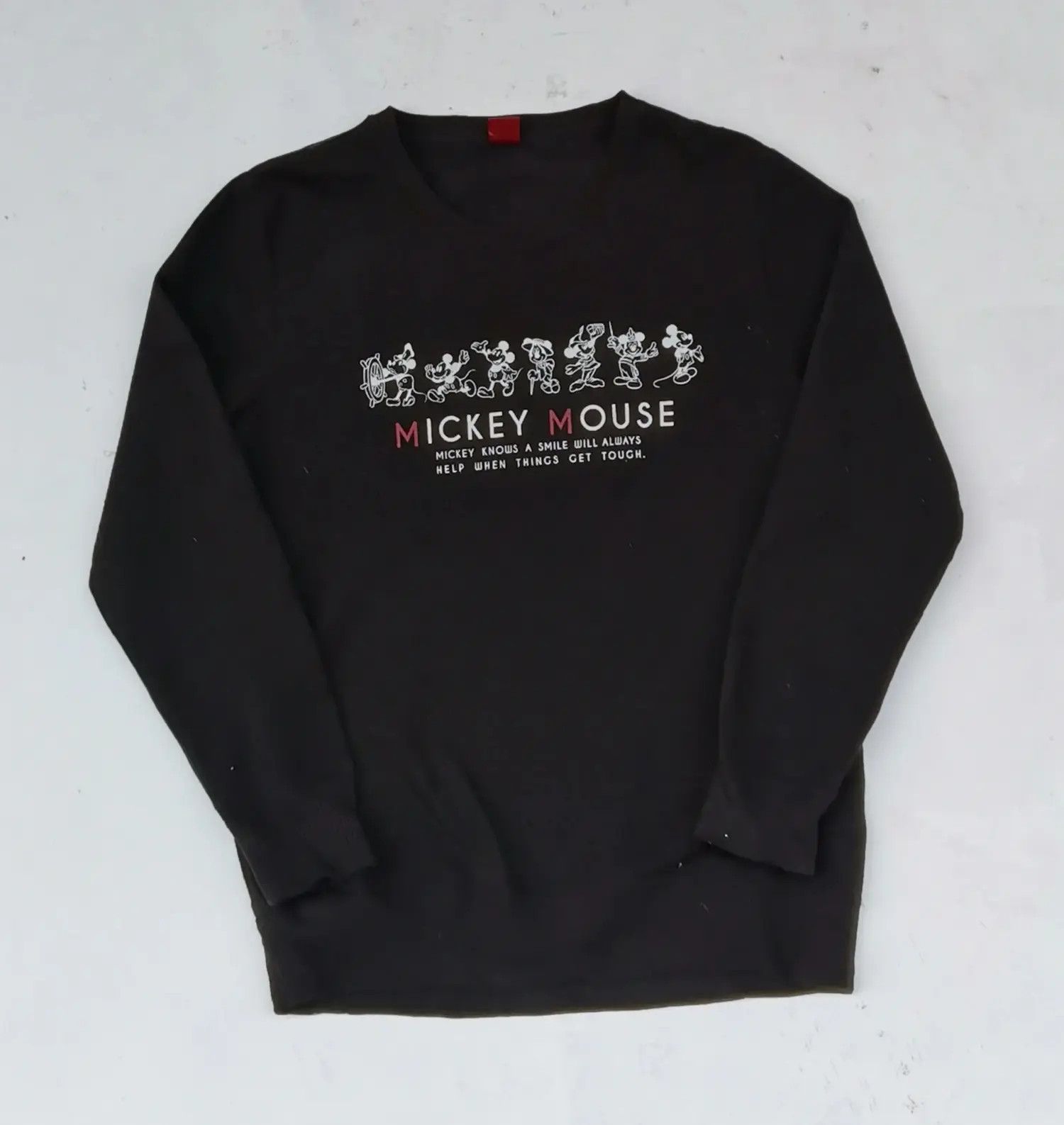 Mickey Mouse Vintage!!! Disney Mickey Mouse Big Logo Sweatshirt Size US L / EU 52-54 / 3 - 1 Thumbnail