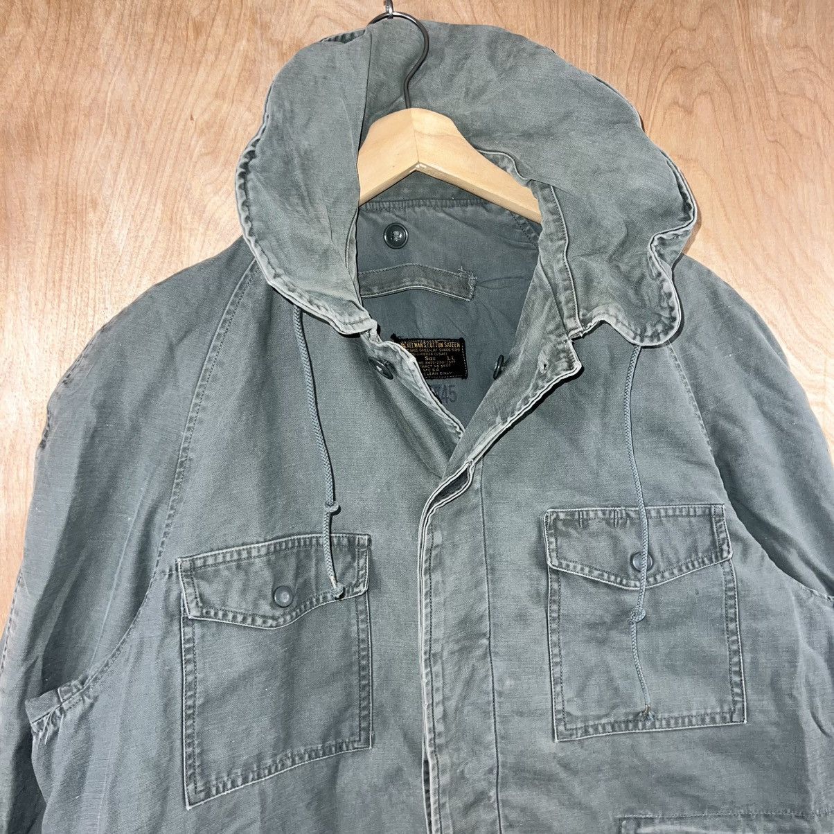 Vintage VINTAGE 50s MEN’S USAF COTTON SATEEN HOODED JACKET Size US L / EU 52-54 / 3 - 2 Thumbnail