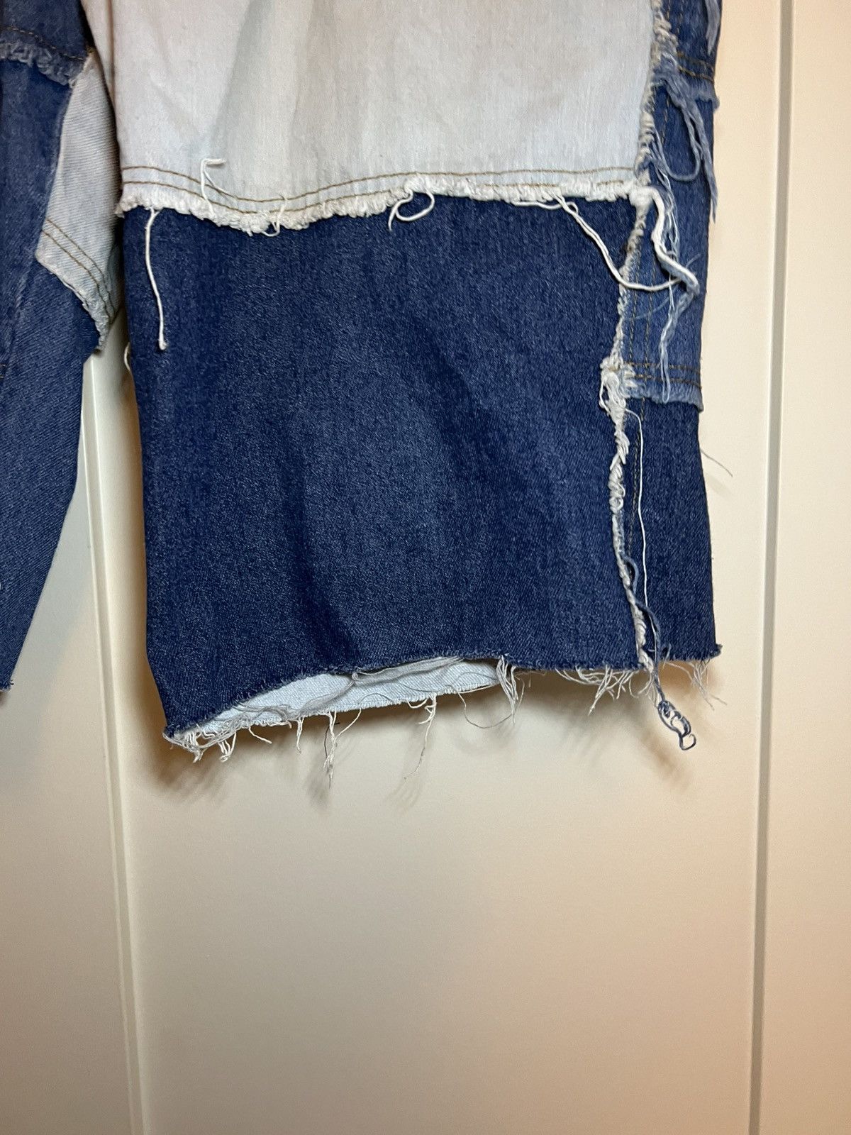 Other Distressed Denim patchwork jean shorts Size US 34 / EU 50 - 8 Thumbnail