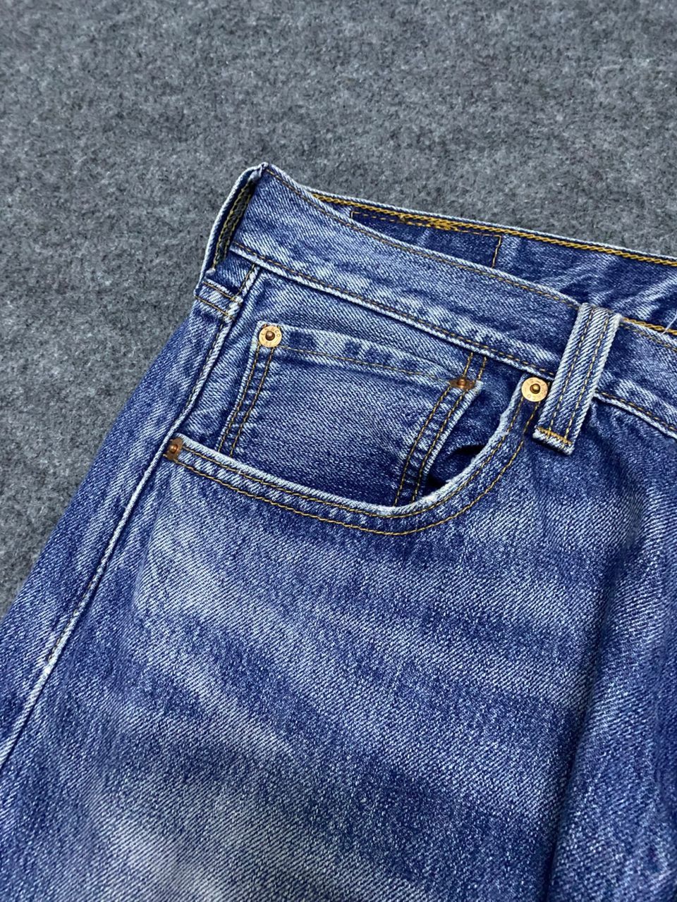 Levi's 💥Best Offer💥Vintage Levis 501 Wokers Distressed Denim Size US 36 / EU 52 - 7 Thumbnail