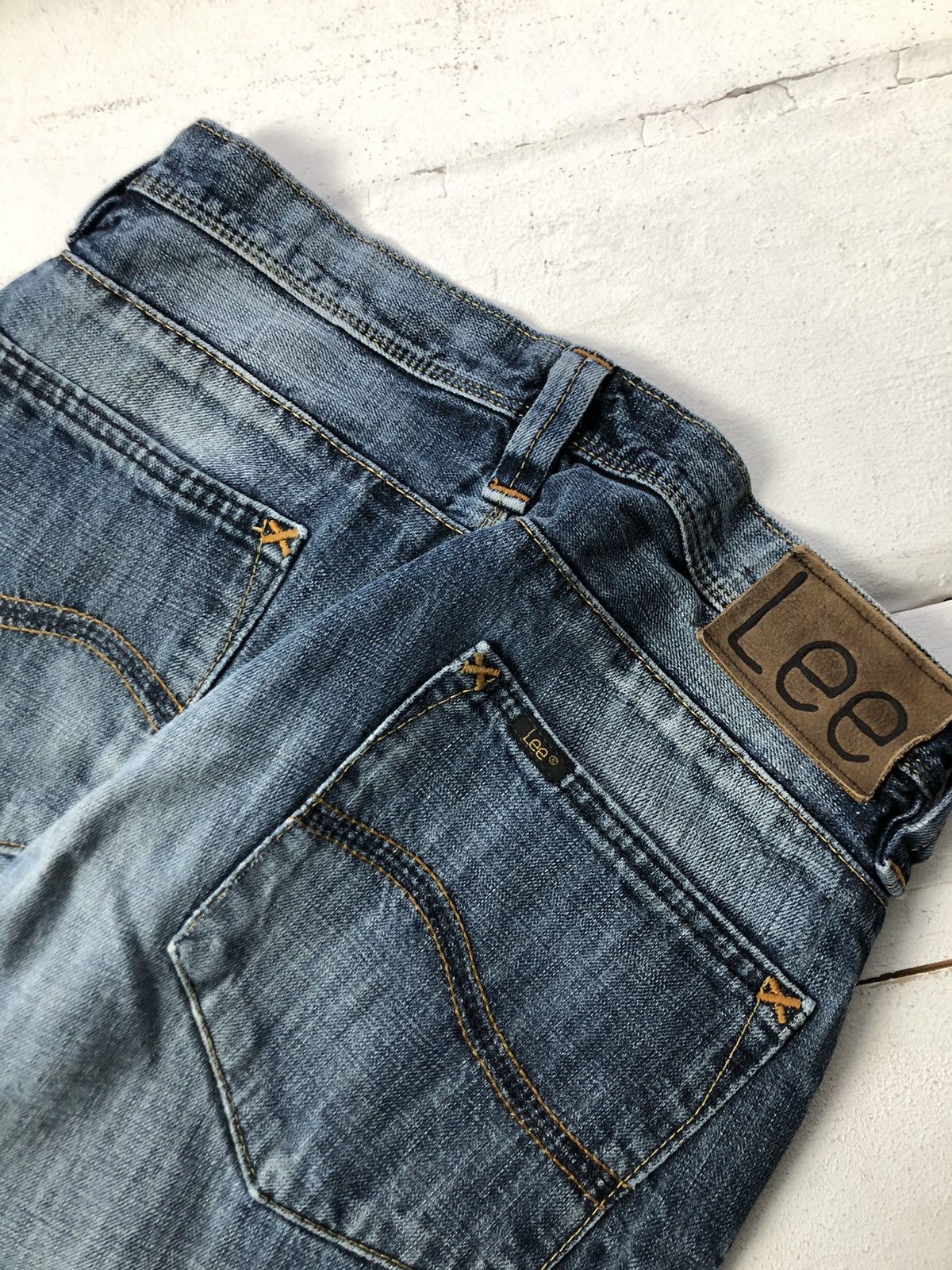 Lee 🔥Rare Opium Baggy VNTG 00s Y2K Bootcut Grange Denim Jeans Size US 29 - 3 Thumbnail