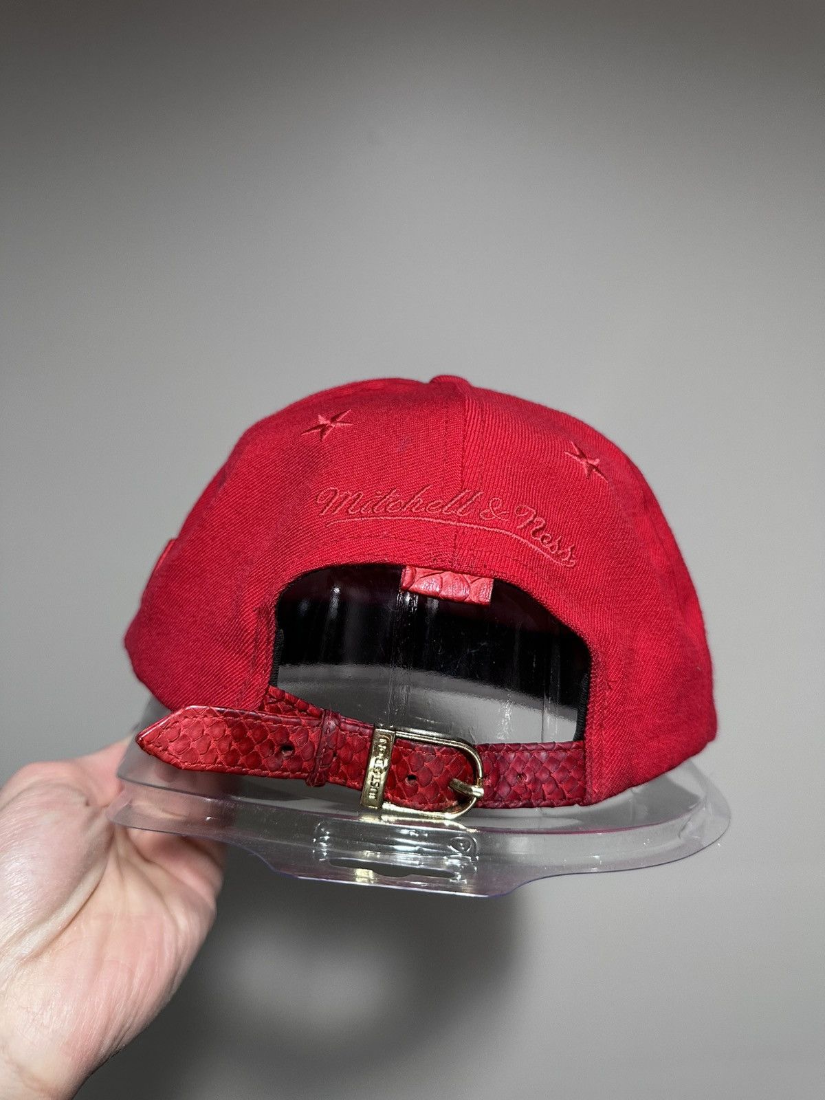 Just Don × Mitchell & Ness × Rsvp Gallery Just Don Mitchell & Ness MLS Chicago Fire Red Snakeskin Hat Size ONE SIZE - 10 Thumbnail