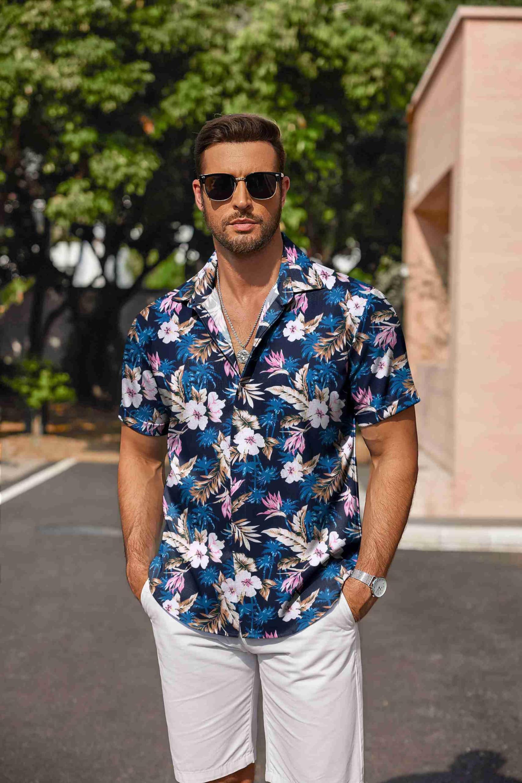 Other Men's linen beach summer shirt Size US L / EU 52-54 / 3 - 5 Thumbnail