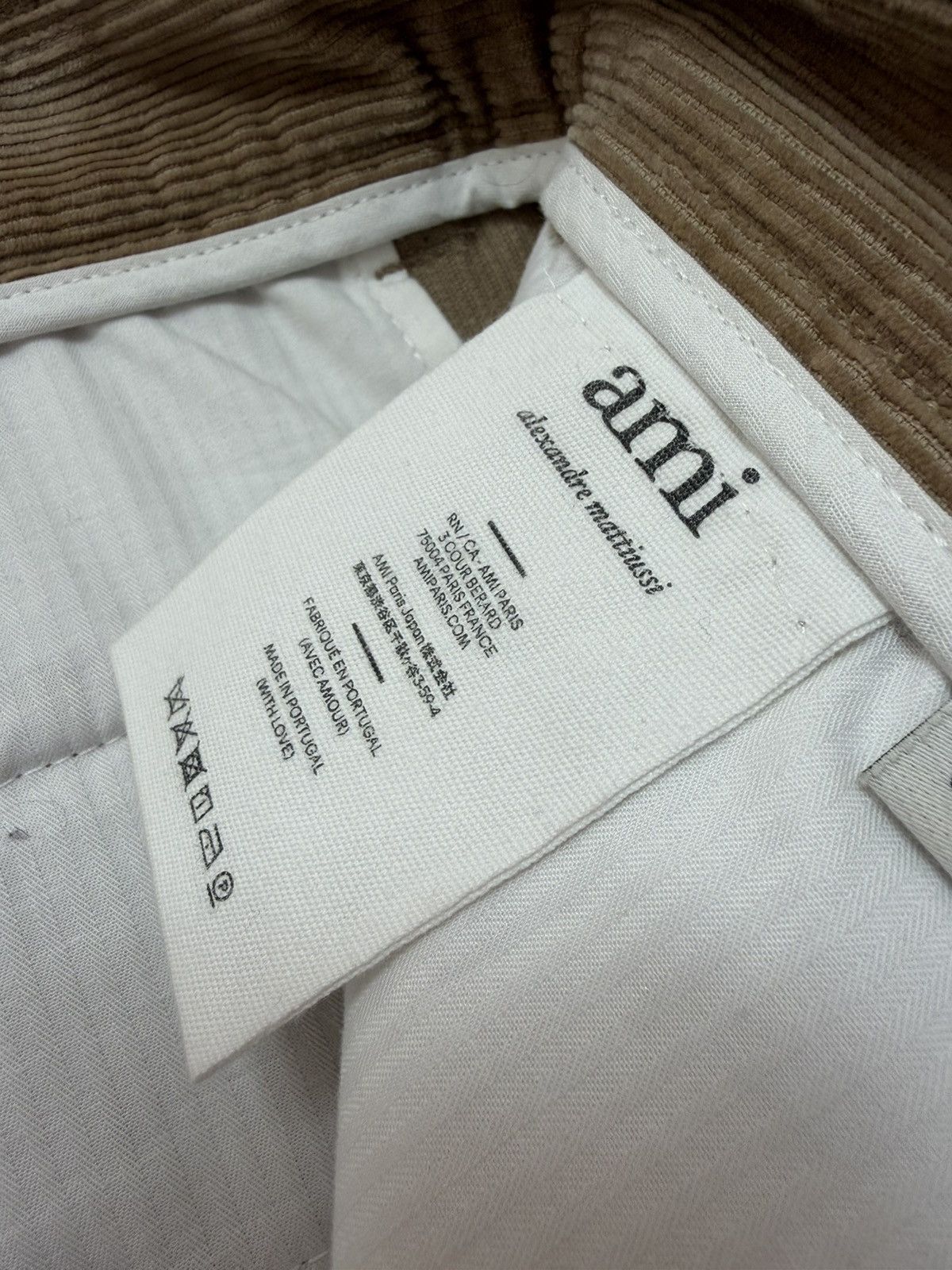 AMI AMI Paris Corduroy Box-Pleated Tapered Trousers - mm Size US 31 - 7 Thumbnail