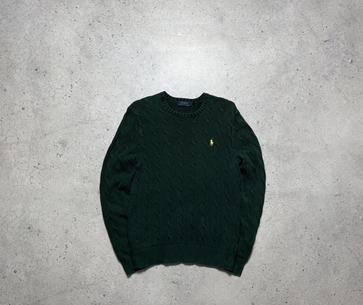 Polo Ralph Lauren Polo Ralph Lauren Cable Knitted Sweater Size XS Green Size US XS / EU 42 / 0 - 2 Thumbnail