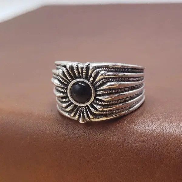 VIBE Vintage Thai Silver 925 Ring Size ONE SIZE - 3 Thumbnail