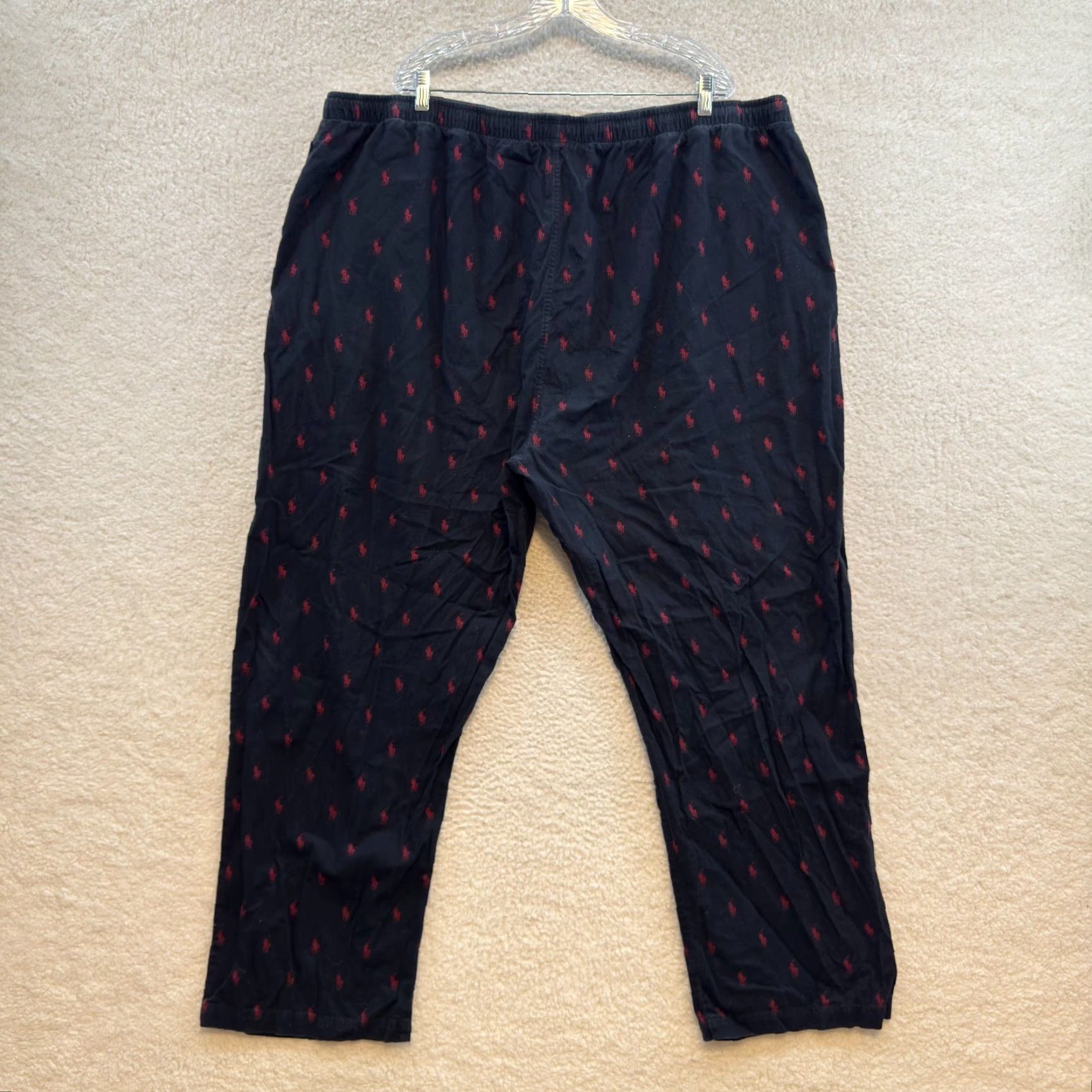 Polo Ralph Lauren Polo Ralph Lauren Pajama Pants 4XL Mens Black Drawstring Pony Logo Polo Ralph Lauren Pajama Pants 4XL Mens Black Red Pony Logo Drawstring Size US XXL / EU 58 / 5 - 2 Thumbnail