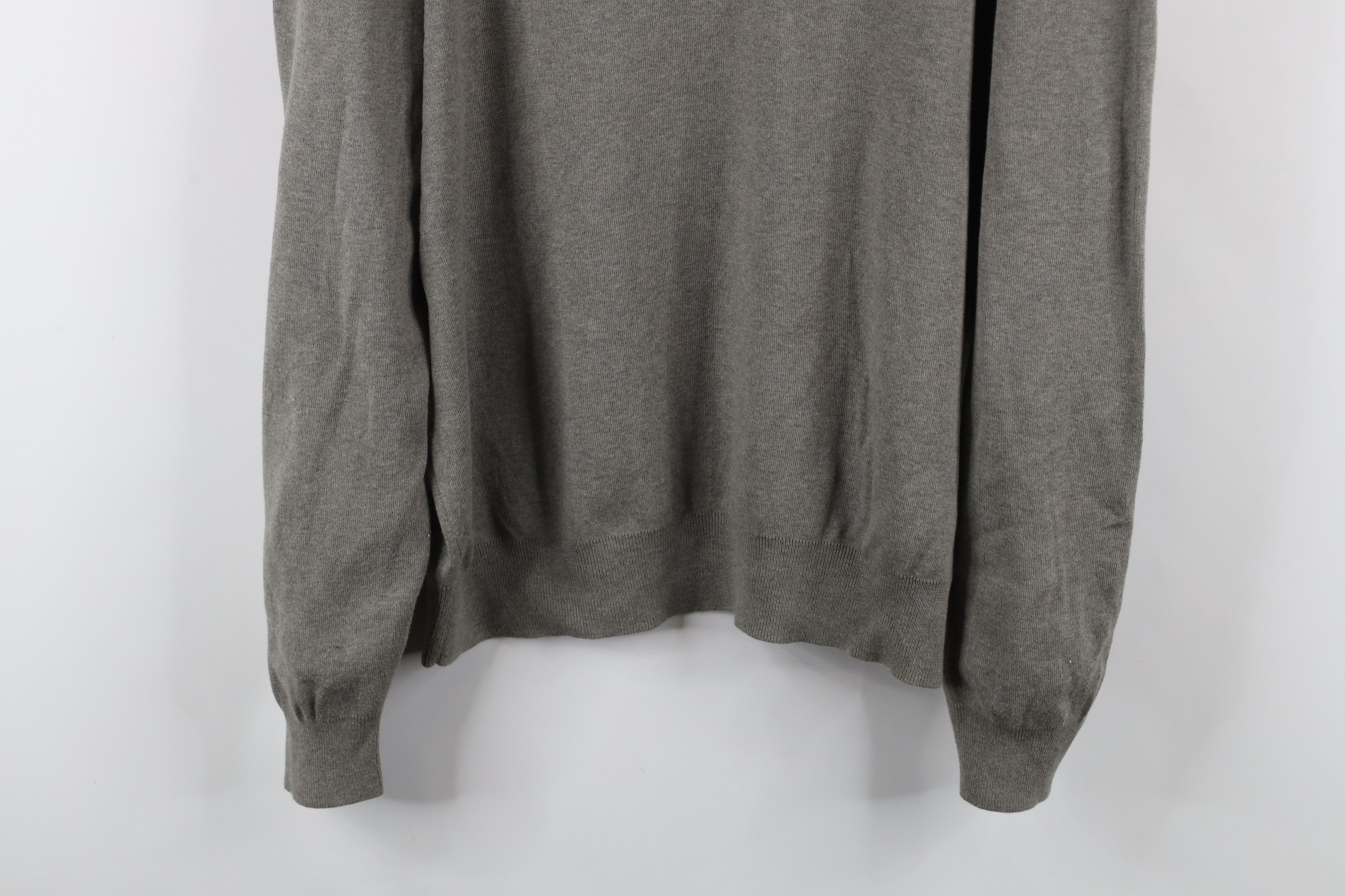 Ralph Lauren × Vintage Vintage 90s Ralph Lauren Knit V-Neck Sweater Heather Gray Size US XL / EU 56 / 4 - 3 Thumbnail