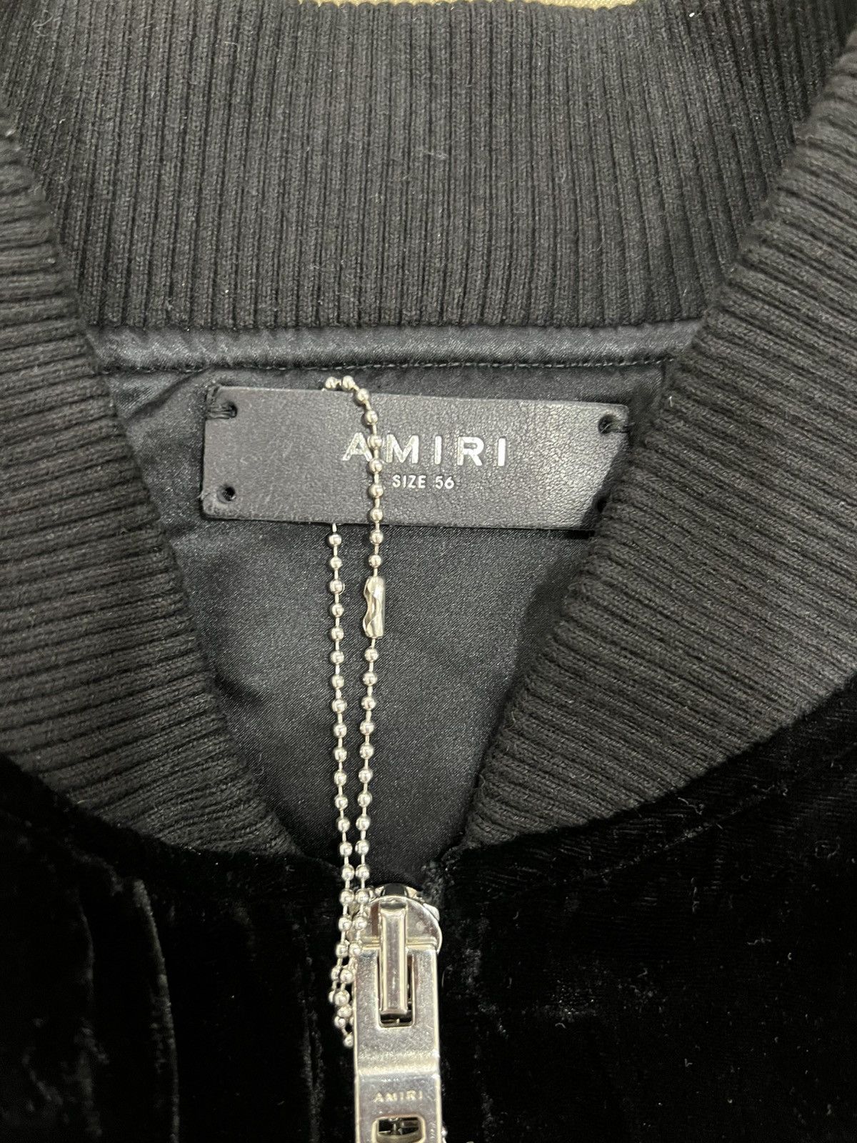 Amiri AMIRI Velvet Bomber Jacket black size 56 $3500 Size US XL / EU 56 / 4 - 2 Thumbnail