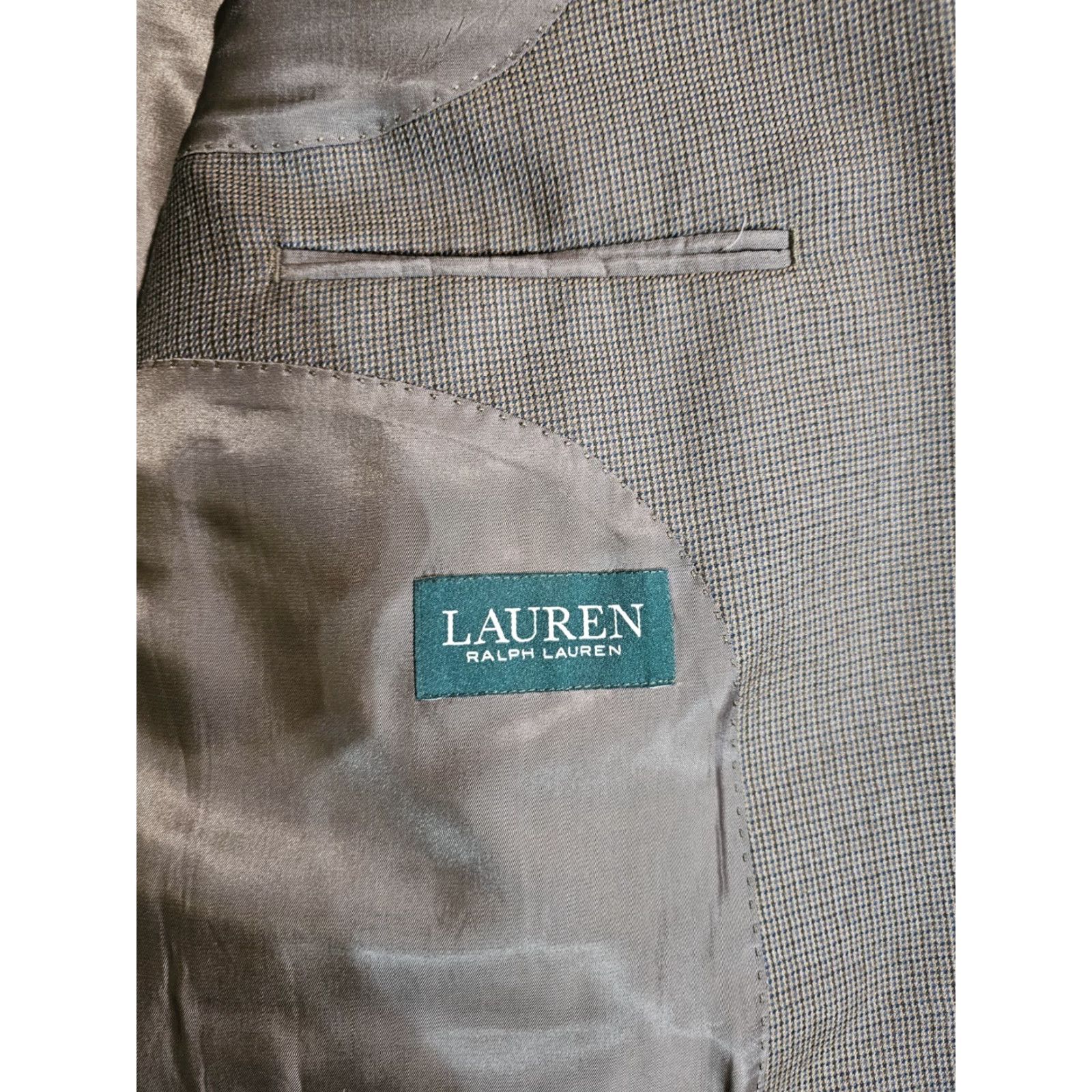 Ralph Lauren Lauren Ralph Lauren Blazer Classic Single Breasted Mens 48R Tan Two-Button Sport Coat Size 48R - 7 Thumbnail