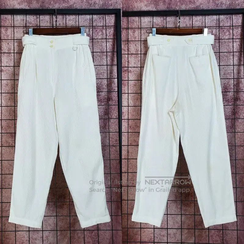 Dior Dior Women's White Cotton Embroidered Casual Pants . Size 24" / US 00 / IT 34 - 1 Thumbnail