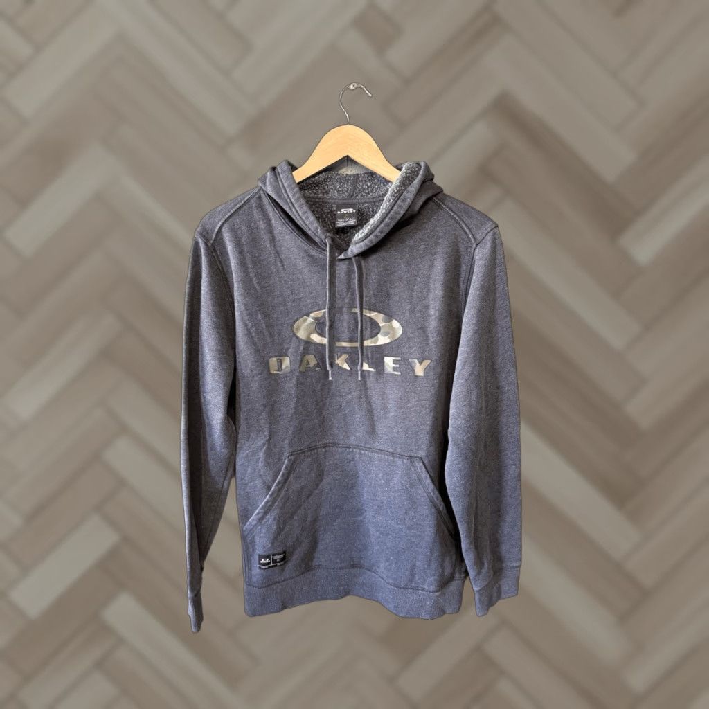 Oakley Oakley Hoodie Mens Pullover Gray Size M Camo Spellout Shirt Sweatshirt Size US M / EU 48-50 / 2 - 1 Thumbnail
