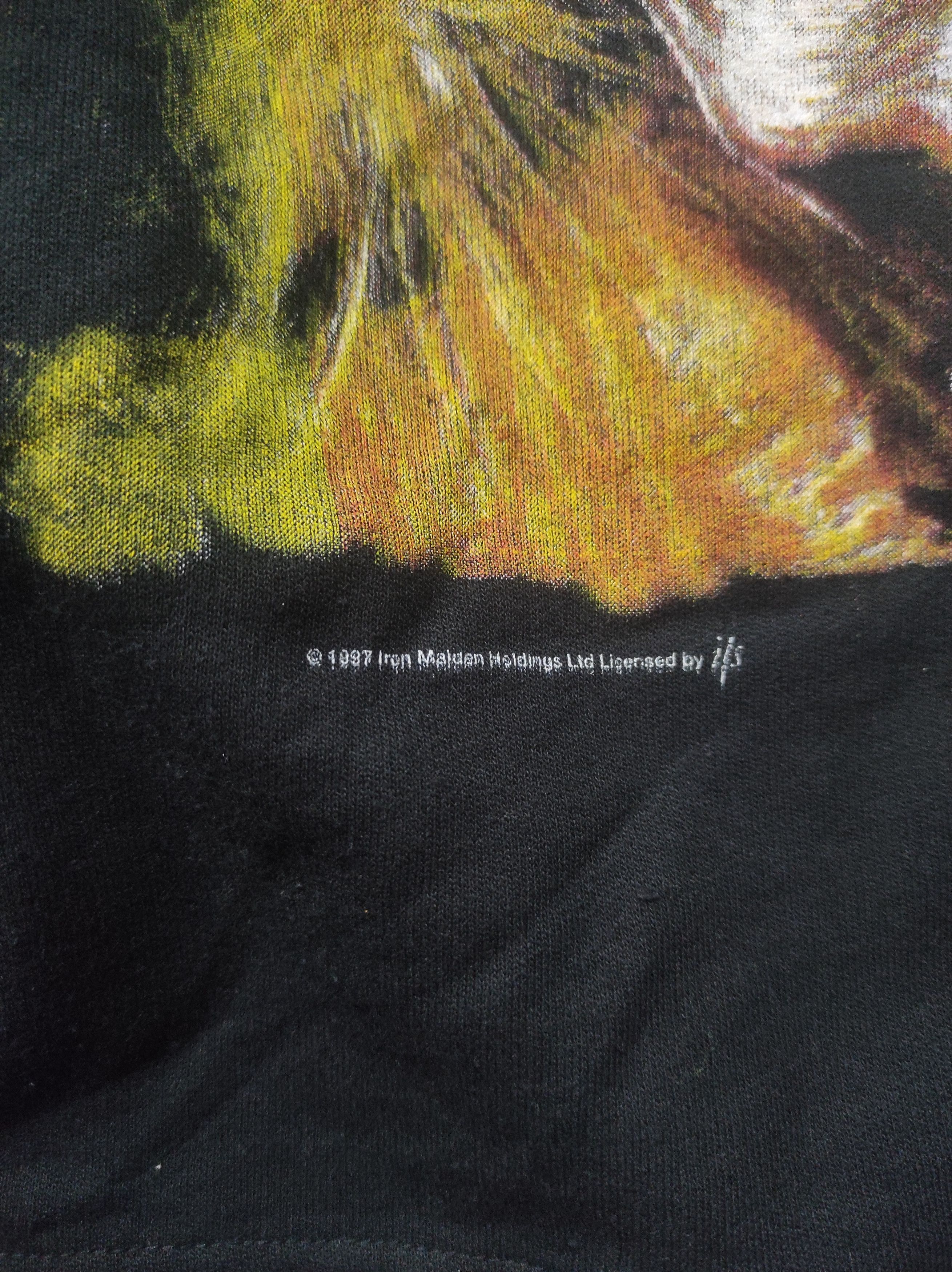 Band Tees Vintage Iron Maiden 1997 Middle Finger Logo Hoodie Size US L / EU 52-54 / 3 - 3 Thumbnail