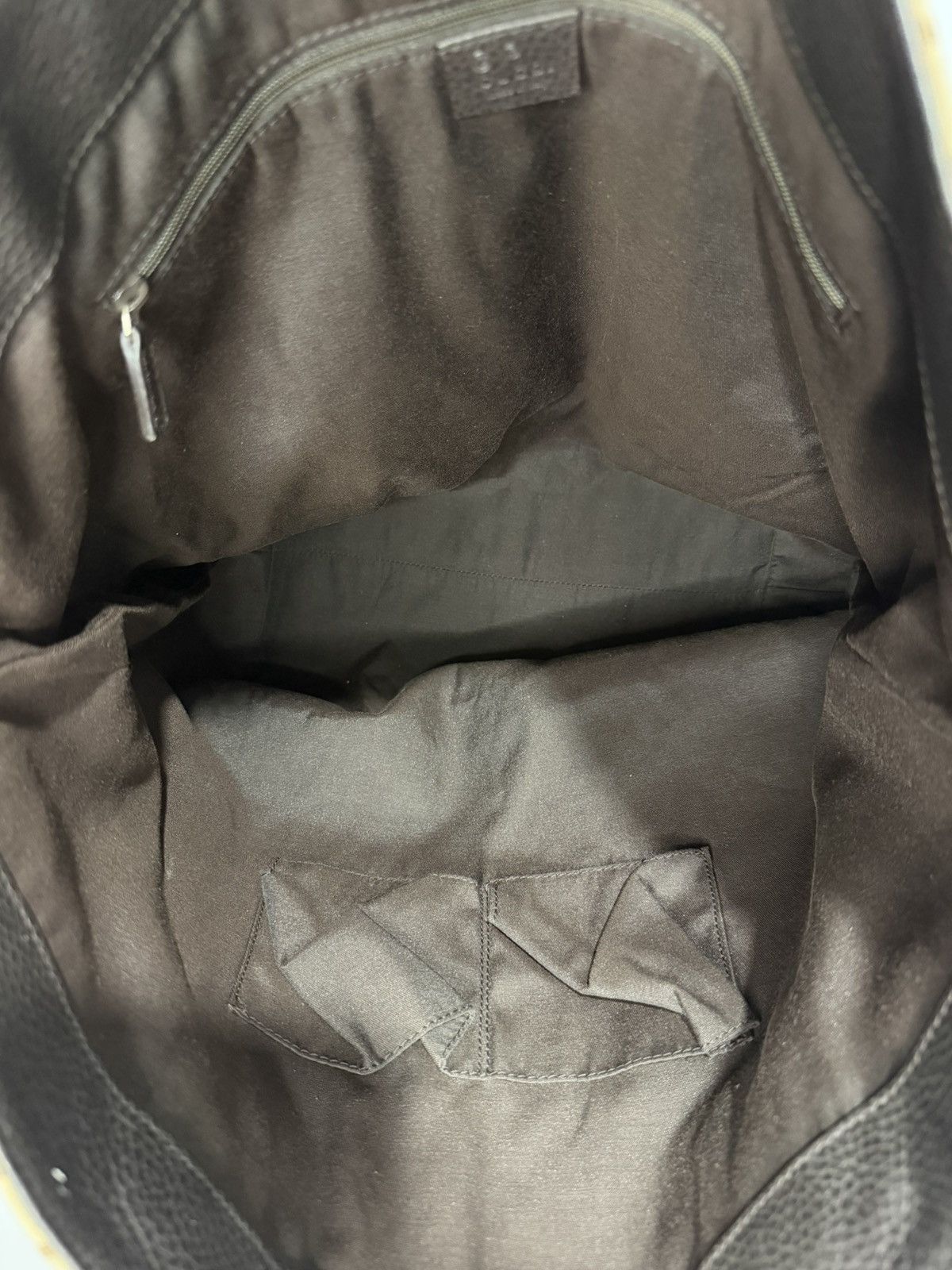 Gucci GUCCI Beige/Ebony GG Canvas Large Charm Tote Bag Size ONE SIZE - 6 Thumbnail