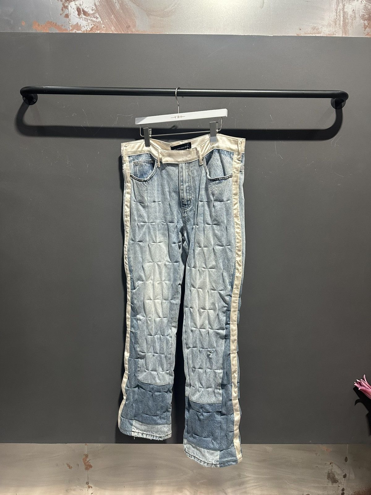 Who Decides War WDW Gathered Tuxedo Demin Pants Size US 36 / EU 52 - 1 Thumbnail
