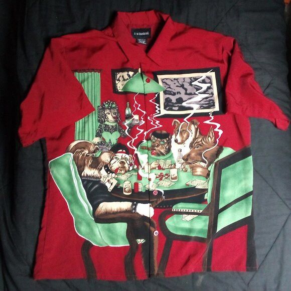 Other Vintage Y2K No Boundaries Dogs Playing Poker Button Shirt Size US L / EU 52-54 / 3 - 2 Thumbnail