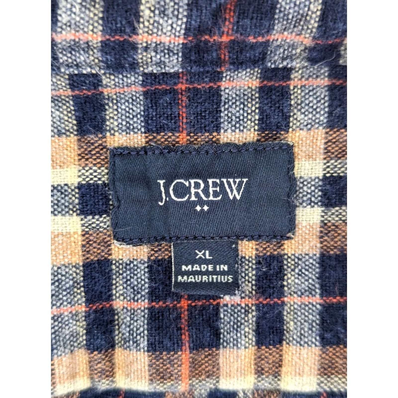 J.Crew VINTAGE J.CREW Rugged Flannel Shirt Men XL Elbow Patch Brown Red Cotton Size US XL / EU 56 / 4 - 2 Thumbnail