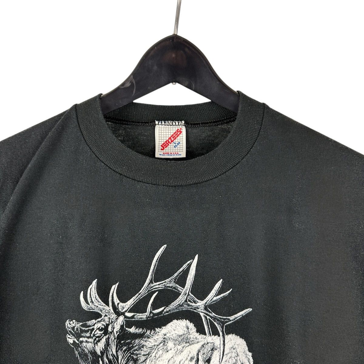 Vintage Vintage 80s Elk Idaho Animal Nature Art Shirt Size US L / EU 52-54 / 3 - 3 Thumbnail