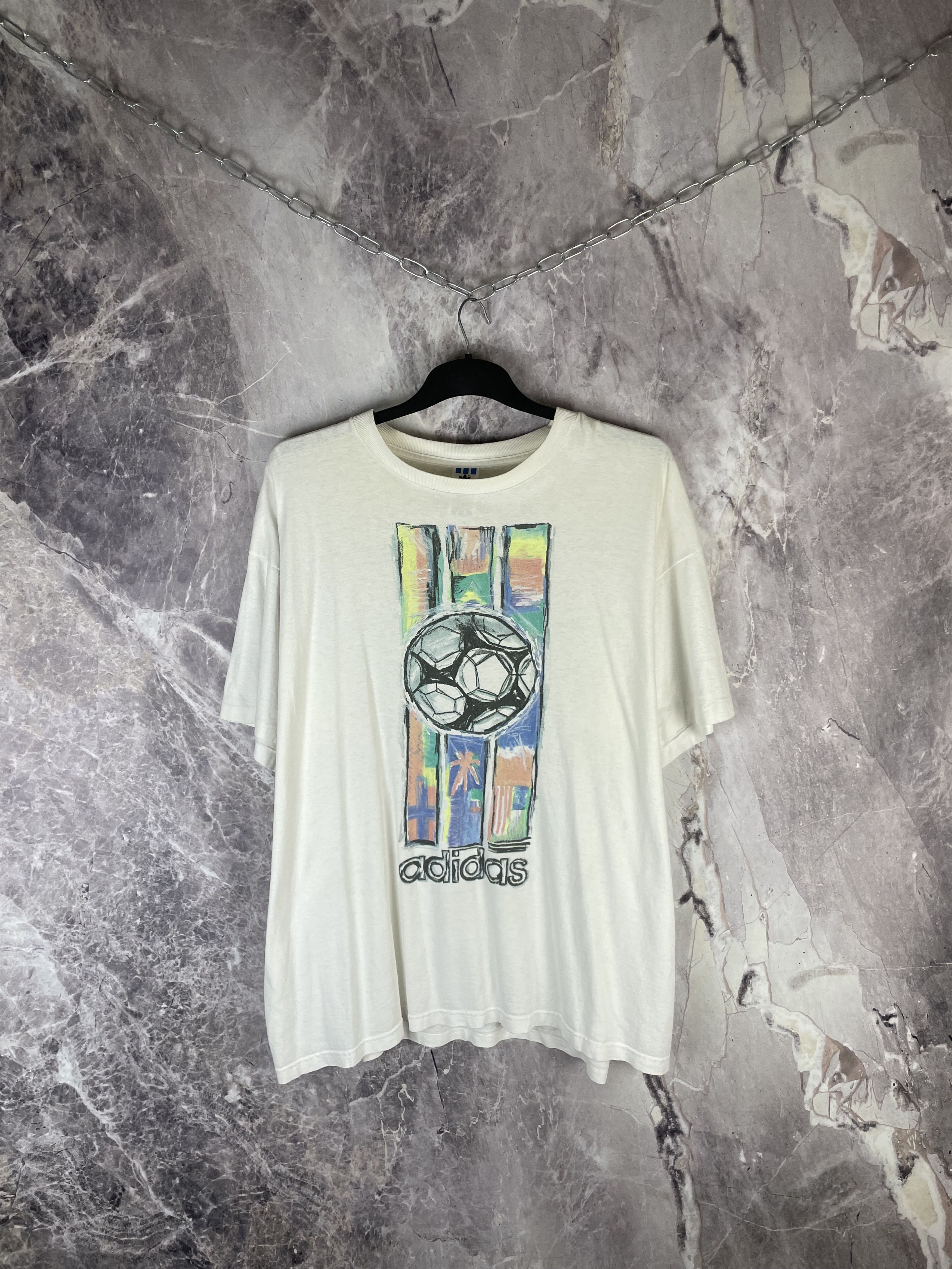 Adidas Adidas 90s Tee soccer USA Size US XL / EU 56 / 4 - 1 Thumbnail