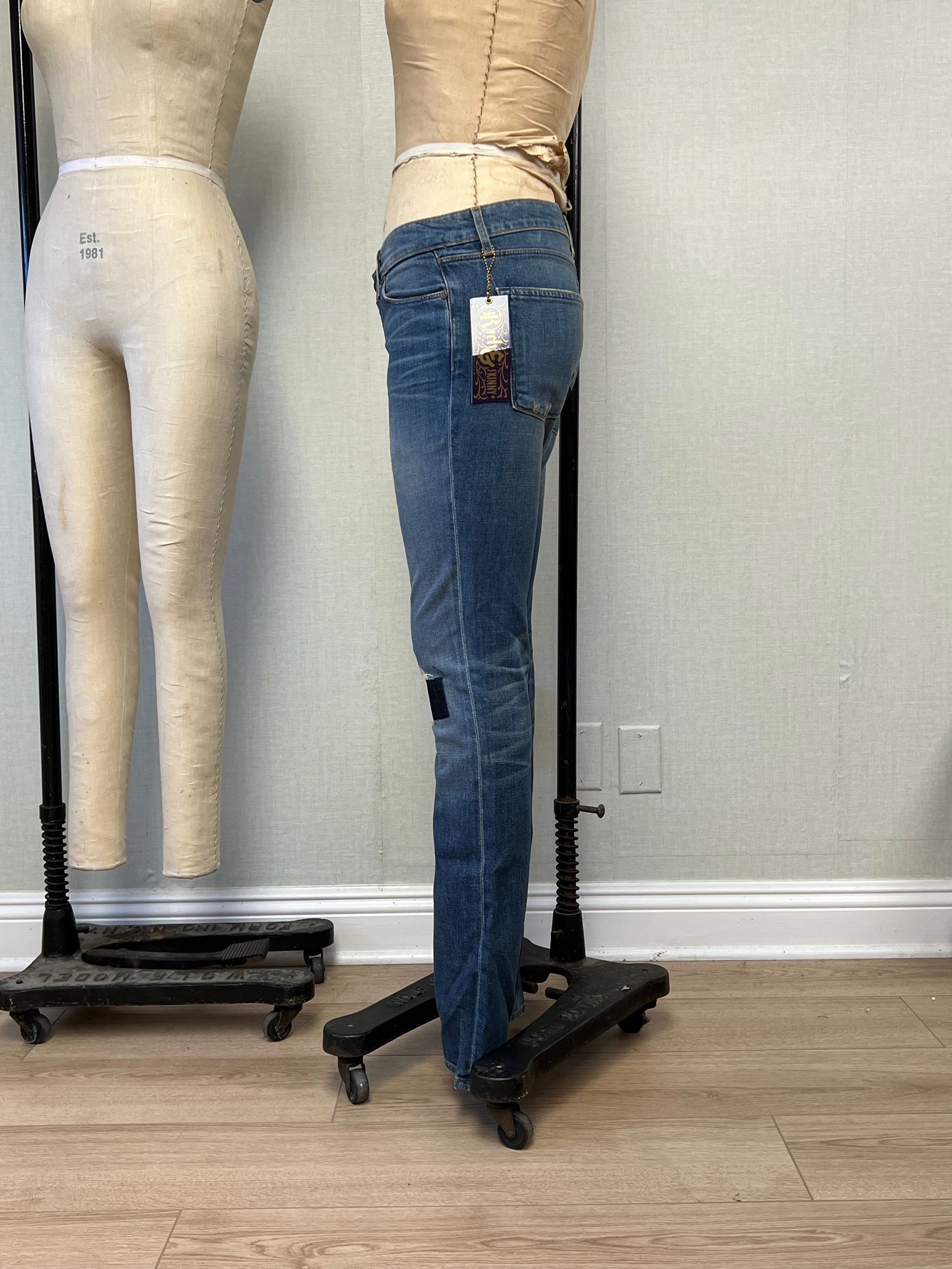 Other NWT Y2K Rich & Skinny Mended Heart Low Rise Jeans 30 Size 30" / US 8 / IT 44 - 2 Thumbnail