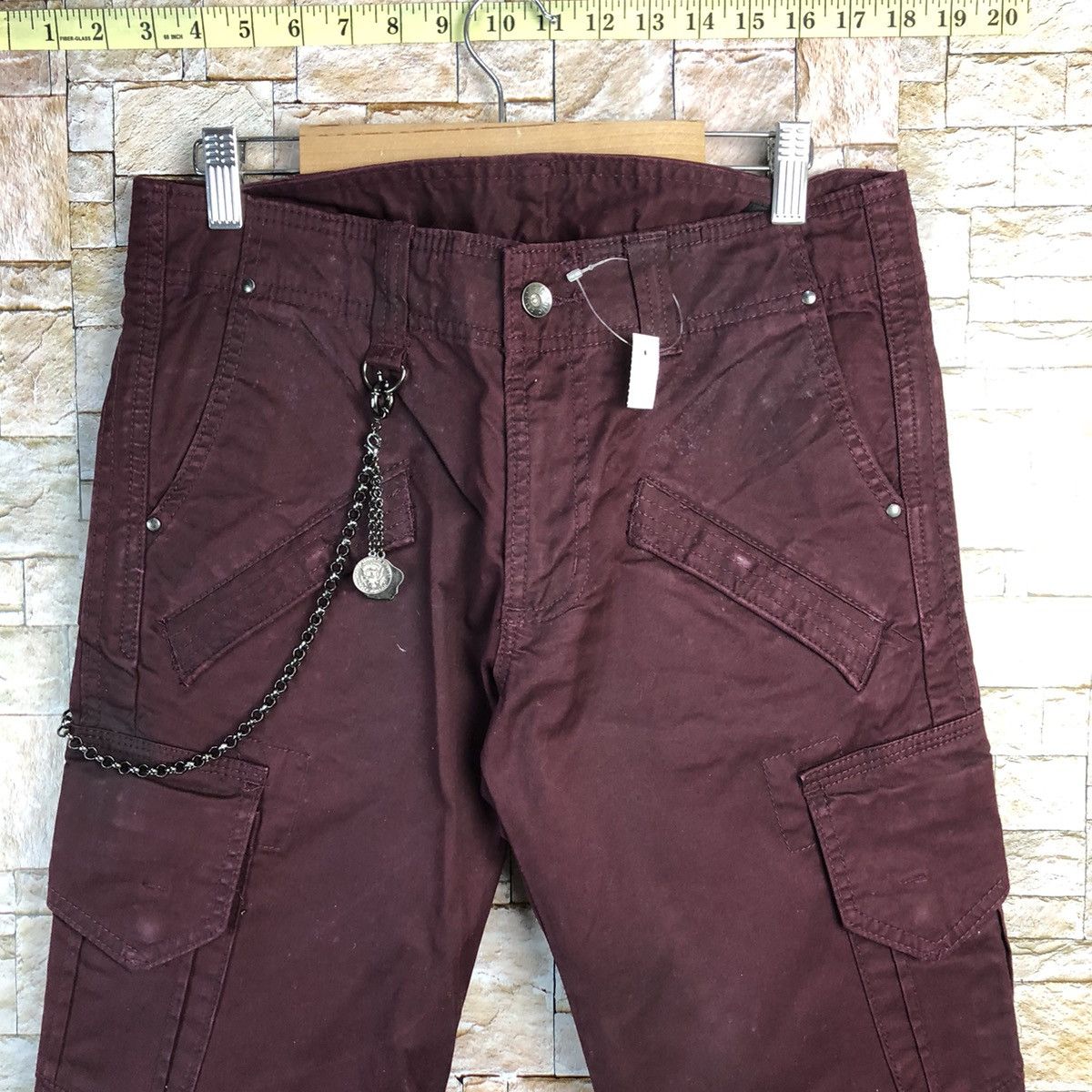 semanticdesign Semantic Design Dark Purple Cargo Multipocket Pants #A119 Size US 30 / EU 46 - 5 Thumbnail