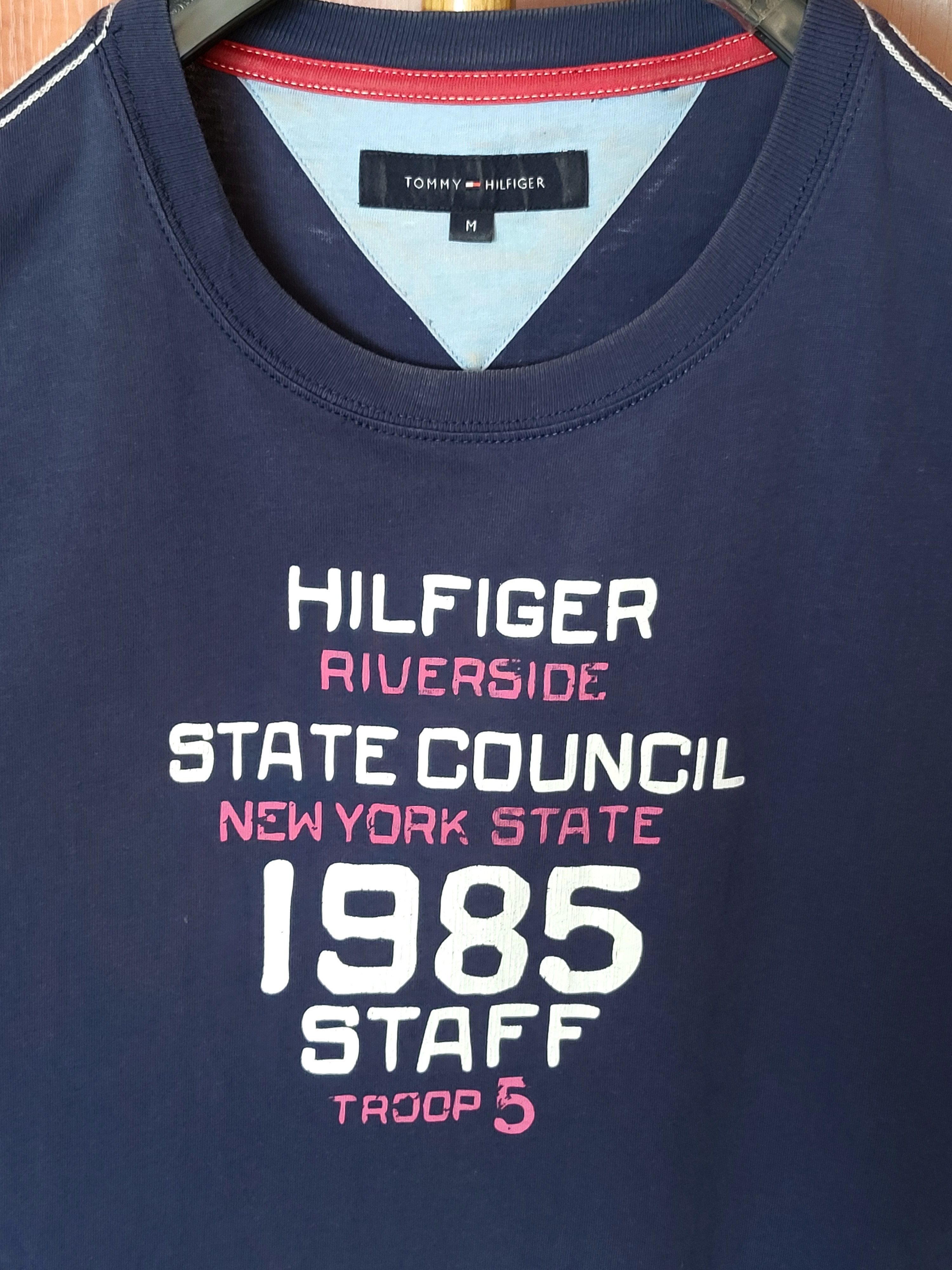 Tommy Hilfiger Vintage 90s Tommy Hilfiger T-shirt Tee Size US M / EU 48-50 / 2 - 2 Thumbnail