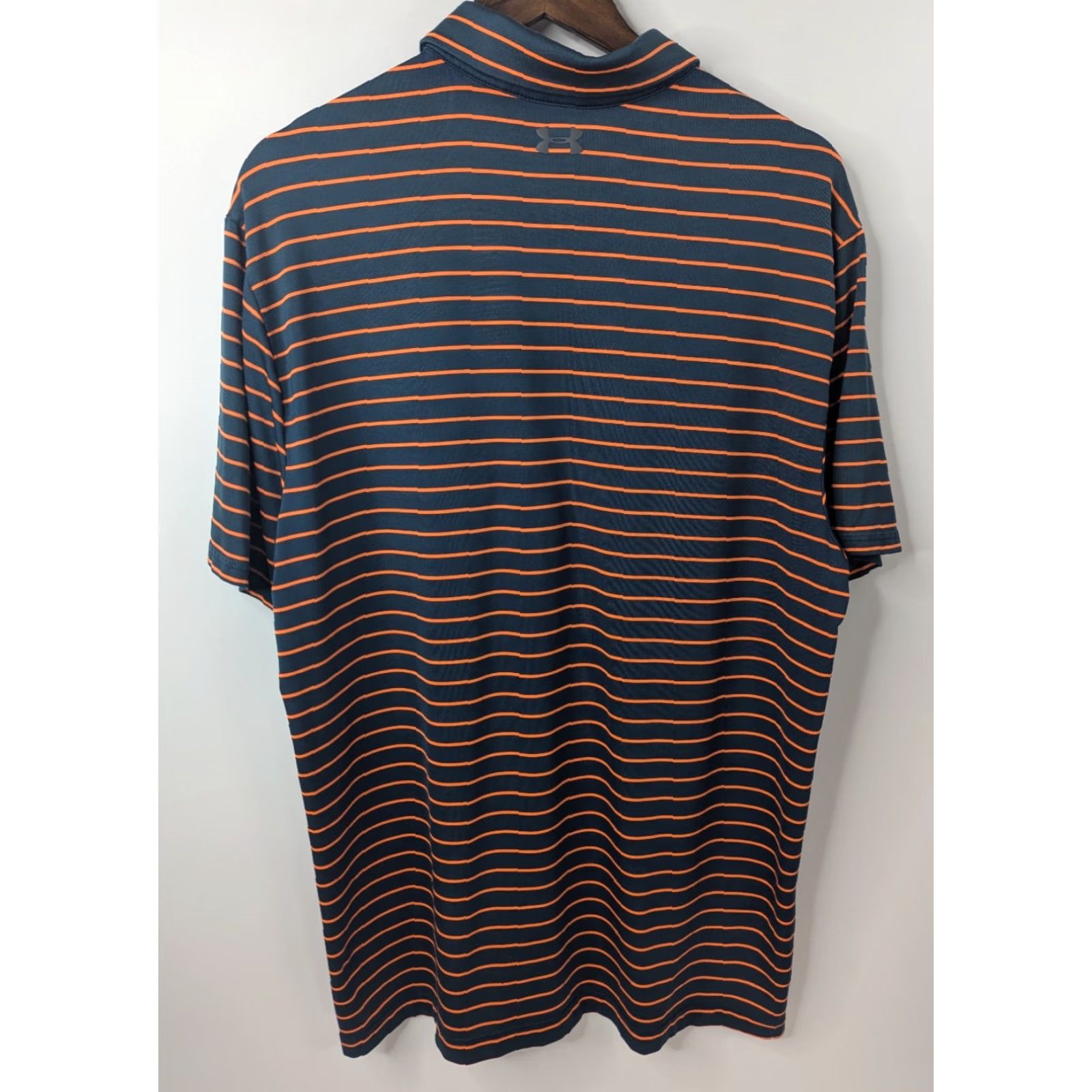 Under Armour Under Armour Polo Shirt Men XL Navy Blue Striped Athletic Quick Dry Moisture Wicking Golf Shirt Size US XL / EU 56 / 4 - 3 Thumbnail