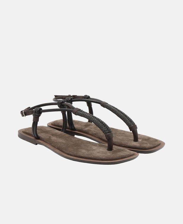 Brunello Cucinelli Ankle strap sandals Size US 7 / IT 37 - 1 Thumbnail