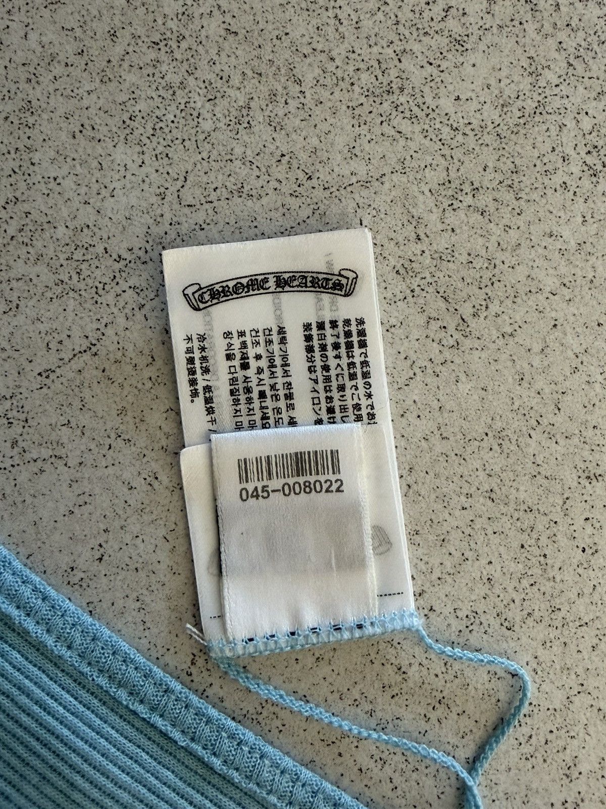 Baby blue chrome hearts tank