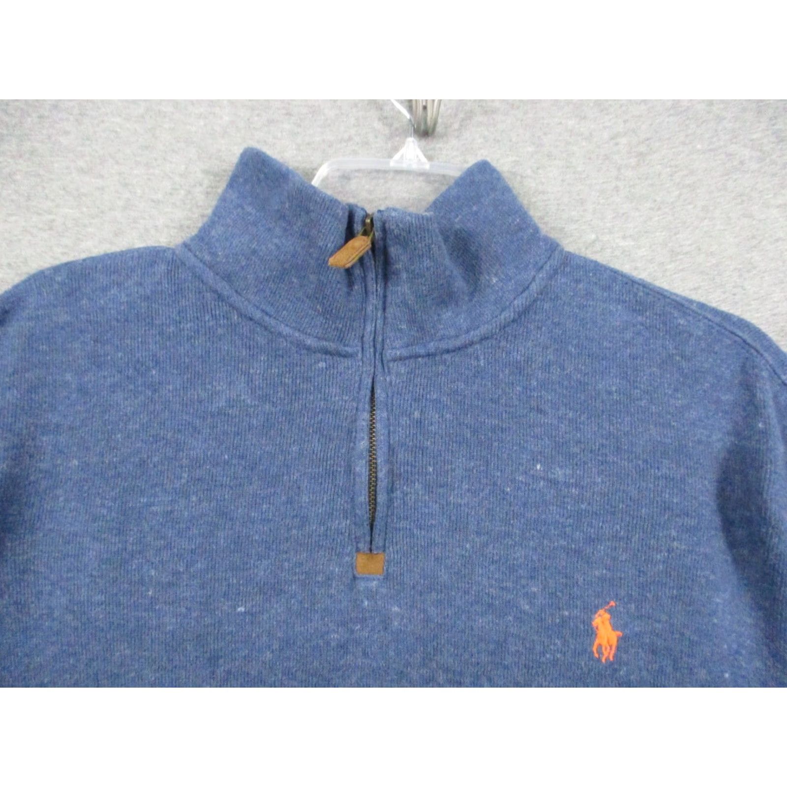 Polo Ralph Lauren Polo Ralph Lauren Pullover Large Men 1/4 Zip Long Sleeve Heathered Blue Polo Ralph Lauren Pullover 1/4 Zip Large Men Heathered Blue Size US L / EU 52-54 / 3 - 3 Thumbnail