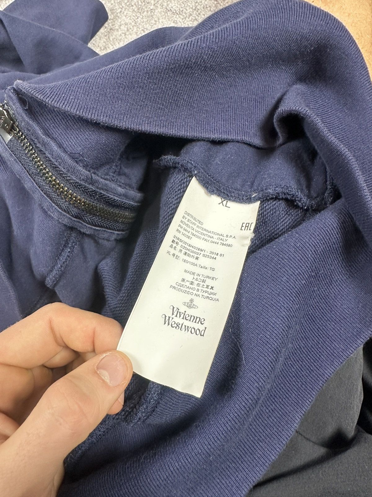 Vivienne Westwood Vivienne Westwood Logo Zip Up Hoodie Streetwear Style Opium Size US L / EU 52-54 / 3 - 10 Thumbnail