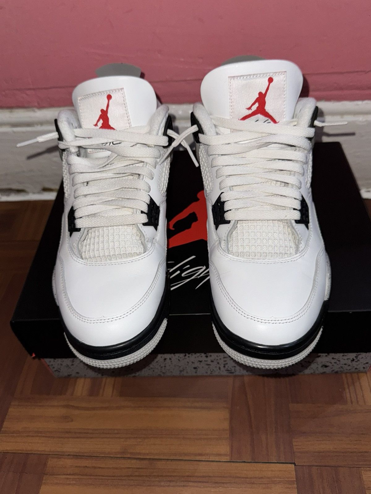 Nike Jordan 4 white cement (2025) Size US 9.5 / EU 42-43 - 5 Thumbnail