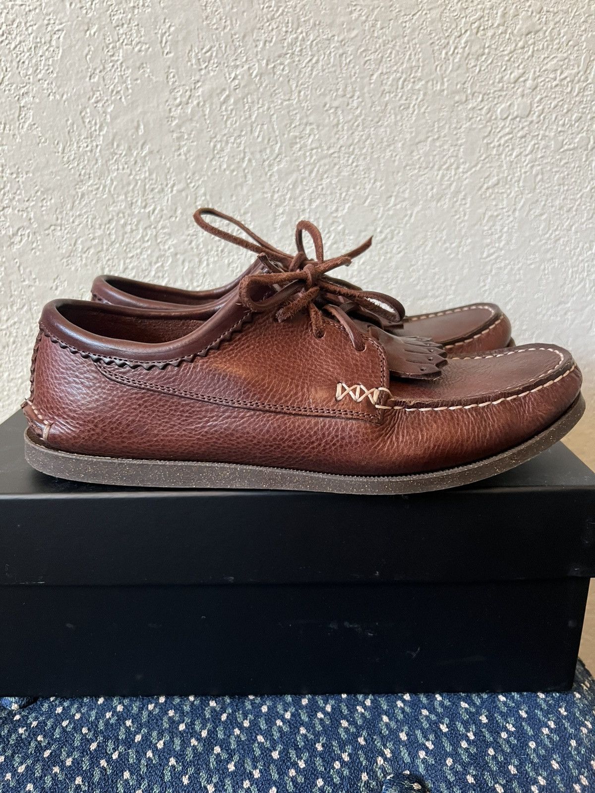 Italian Blucher Camp Sole Virgilio Dark Brown