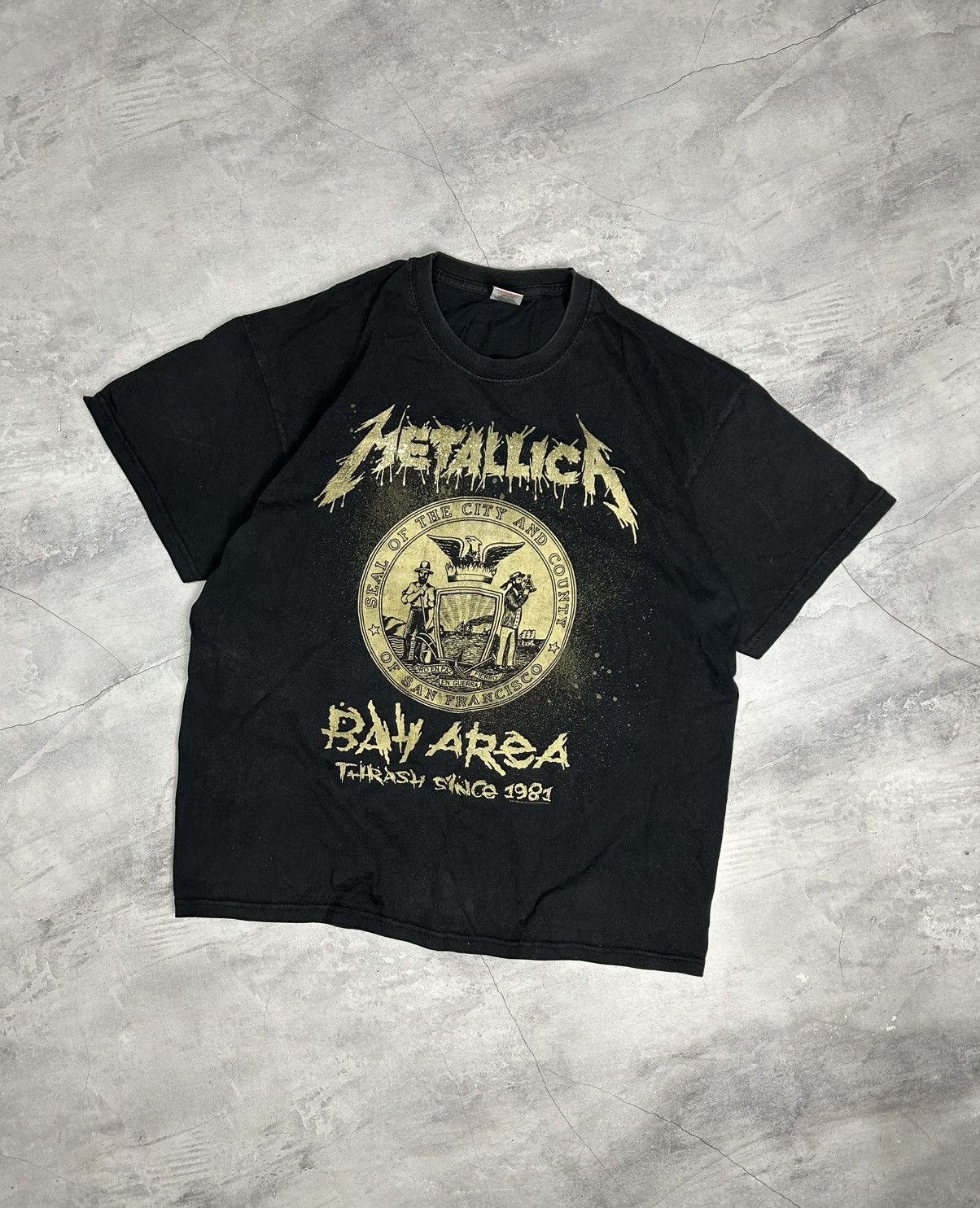 Metallica Vintage 00s Metallica Shirt Bay Area Thrash Since 1981 Size US XL / EU 56 / 4 - 1 Thumbnail