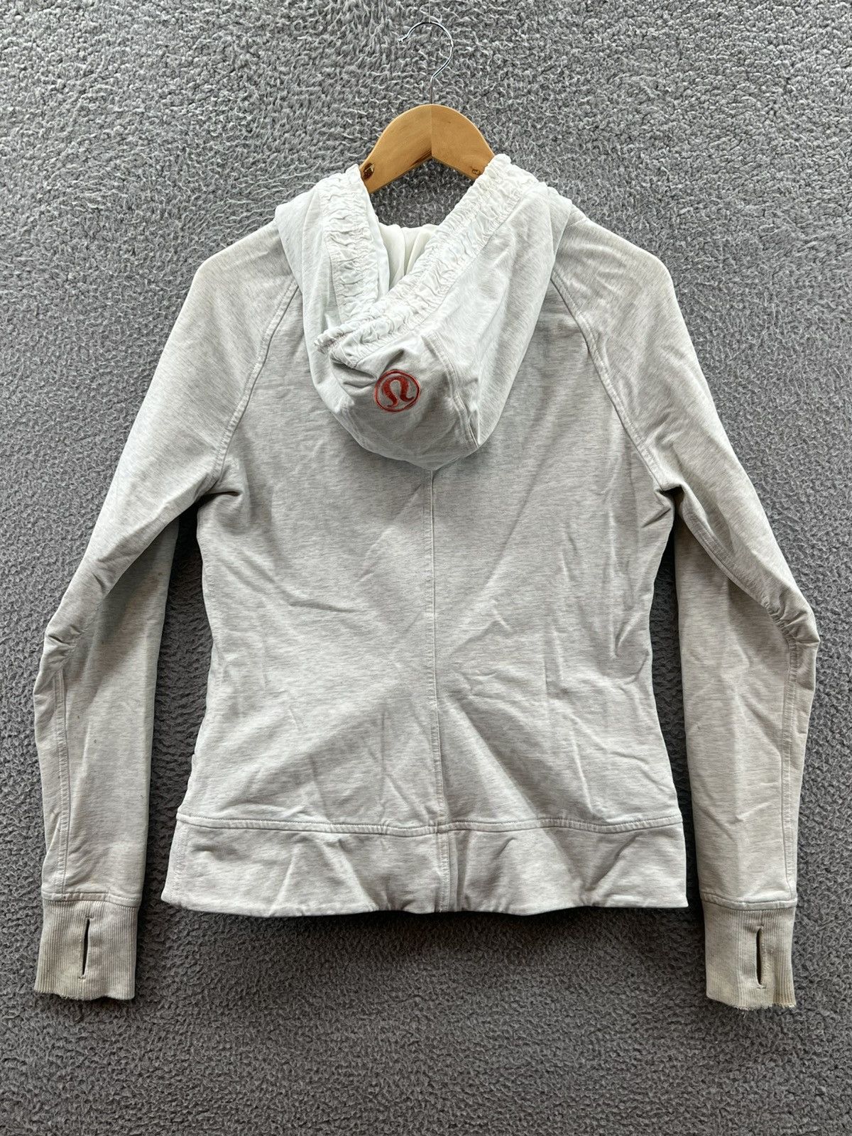 Lululemon Lululemon Gray Stretch Cotton Terry Hoodie Coral Accent Size L / US 10 / IT 46 - 2 Thumbnail